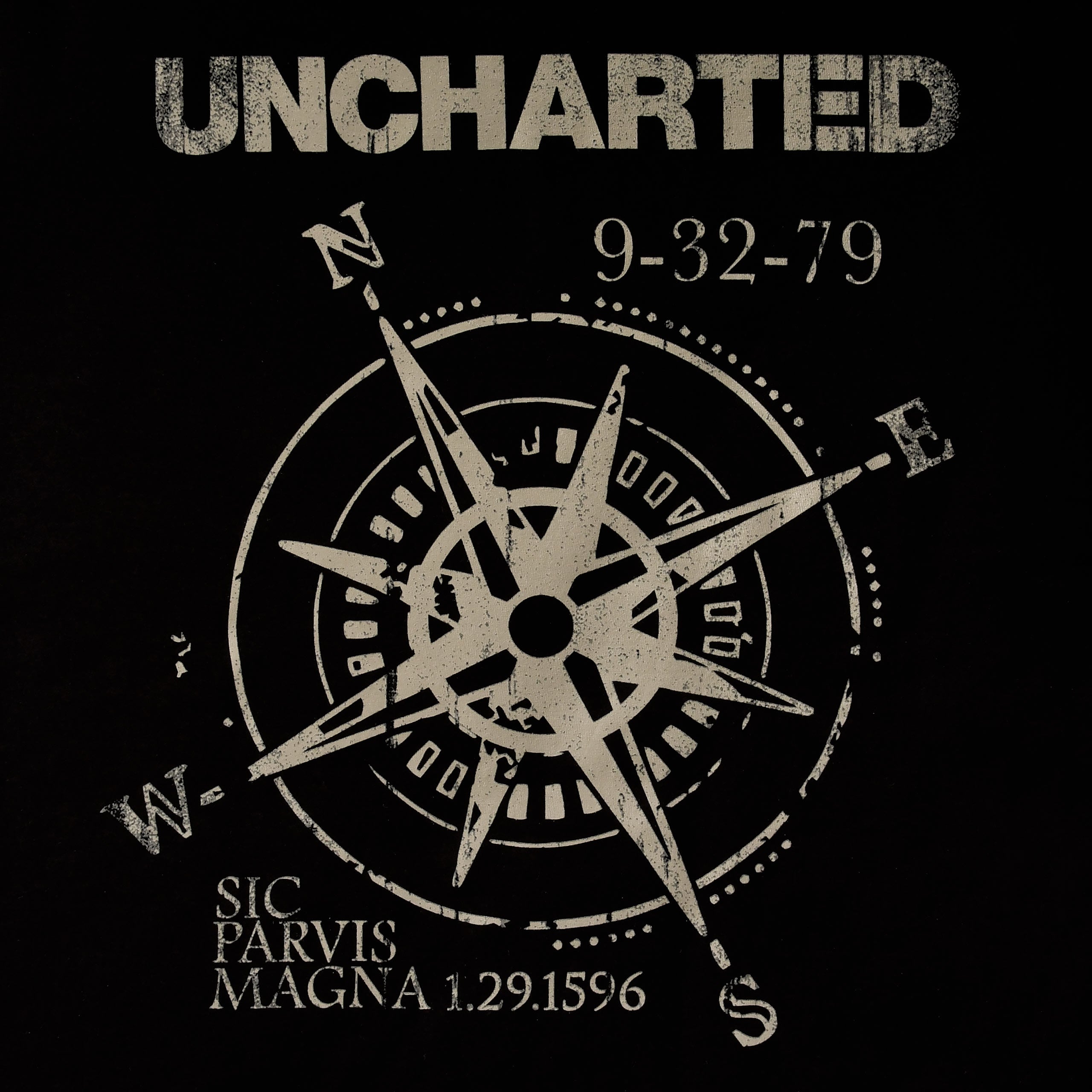 Imagen del producto Uncharted - Camiseta negra con brújula
