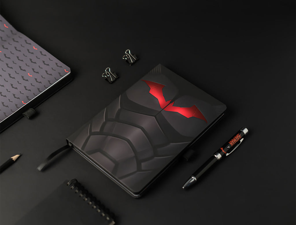 Imagen del producto The Batman - Cuaderno A5 de logo y bolígrafo con luz
