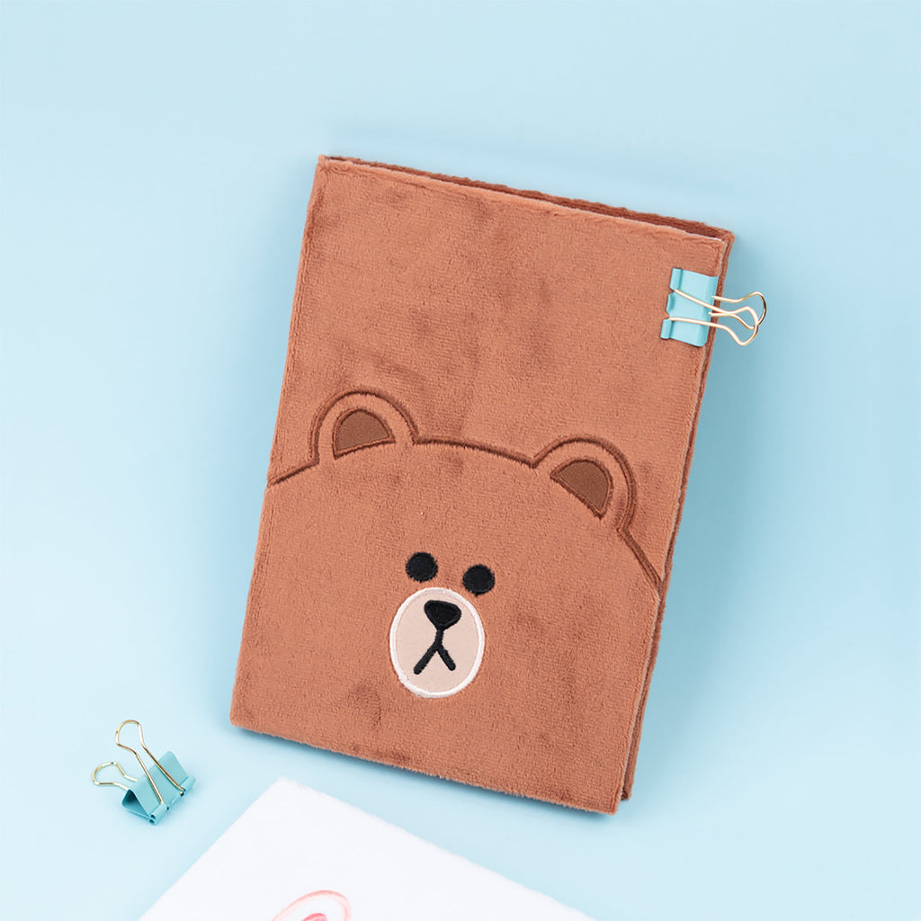 Imagen del producto Line Friends - Brown Libreta de peluche A5