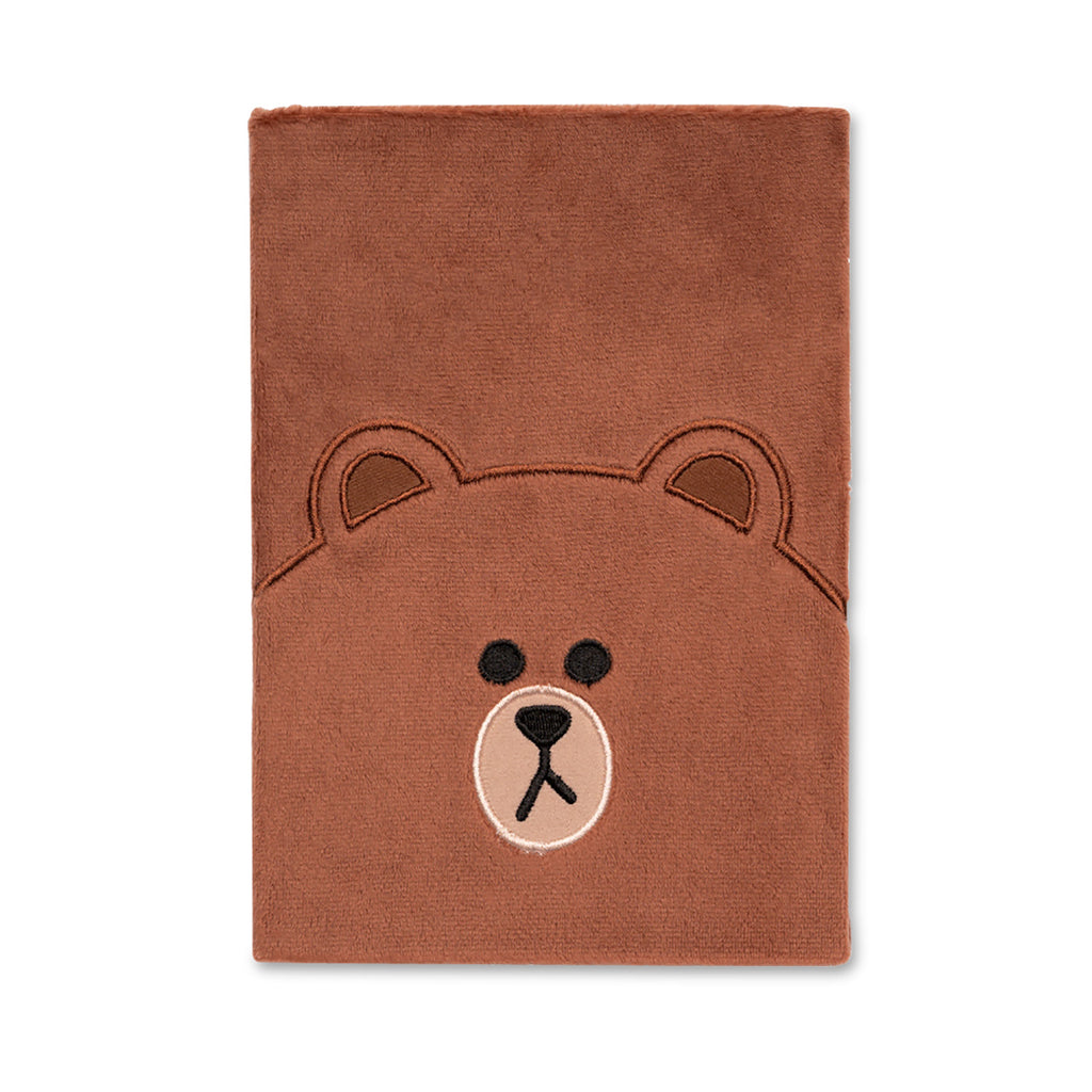 Imagen del producto Line Friends - Brown Libreta de peluche A5