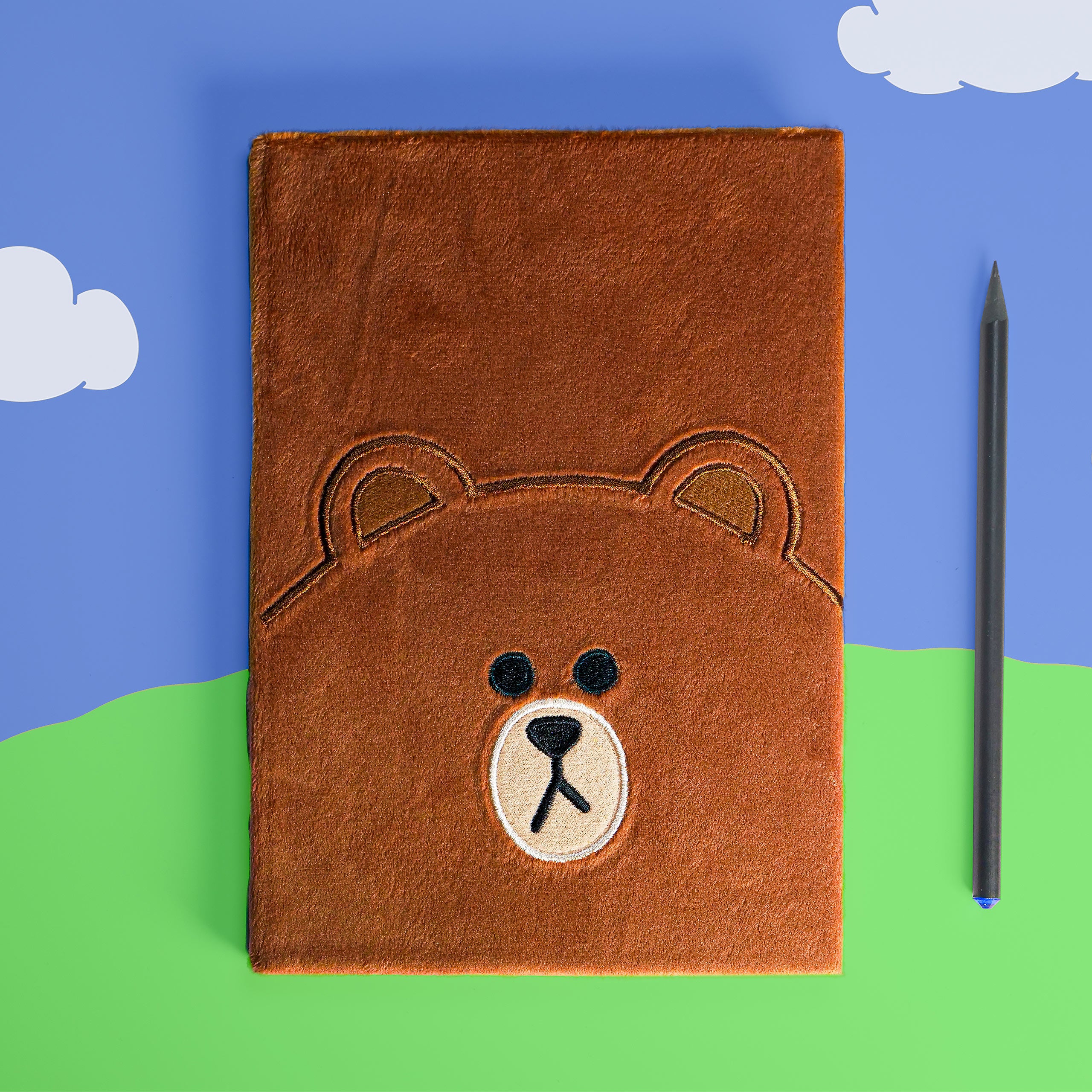 Imagen del producto Line Friends - Brown Libreta de peluche A5