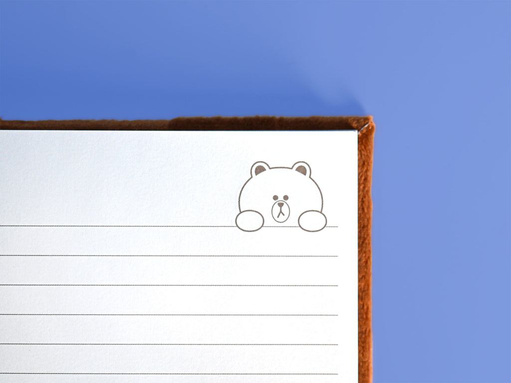 Imagen del producto Line Friends - Brown Libreta de peluche A5