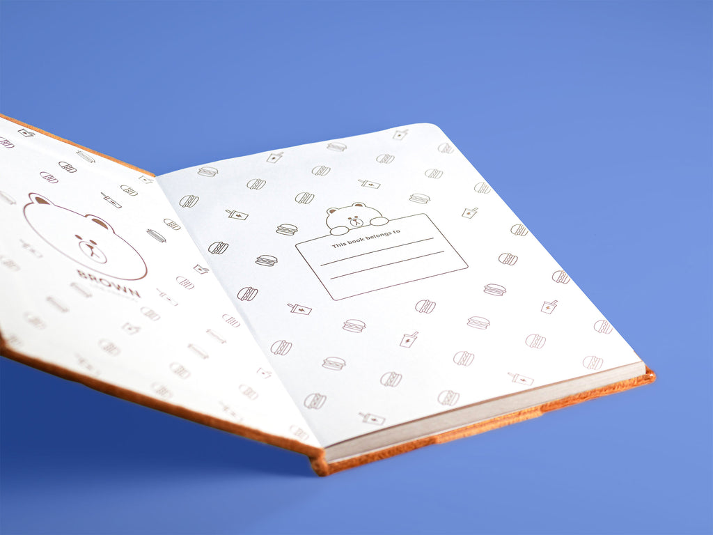 Imagen del producto Line Friends - Brown Libreta de peluche A5