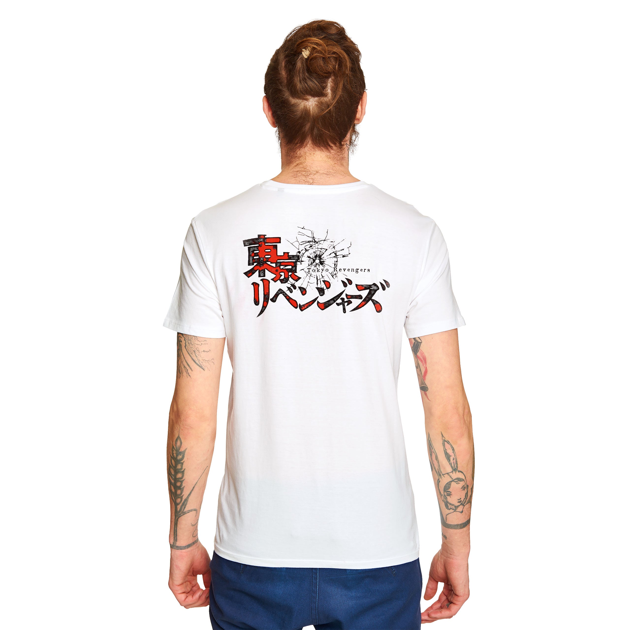 Imagen del producto Tokyo Revengers - Camiseta blanca con logo cuadrado amarillo