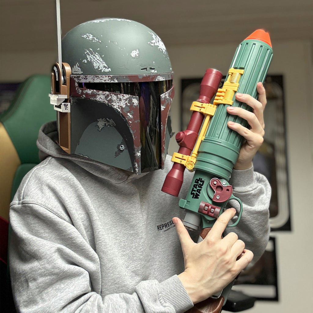 Imagen del producto Star Wars - Boba Fett EE-3 Nerf Blaster con luz y sonido 1:1