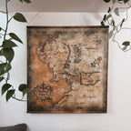 Imagen del producto El Señor de los Anillos - Mapa de la Tierra Media Wall Scroll