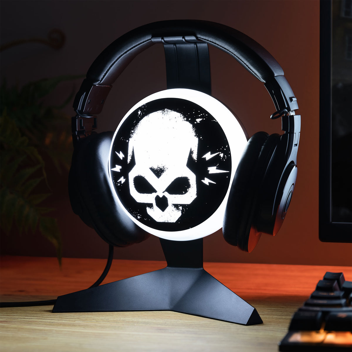 Imagen del producto Soporte para auriculares Warzone Skull con luz - Call of Duty
