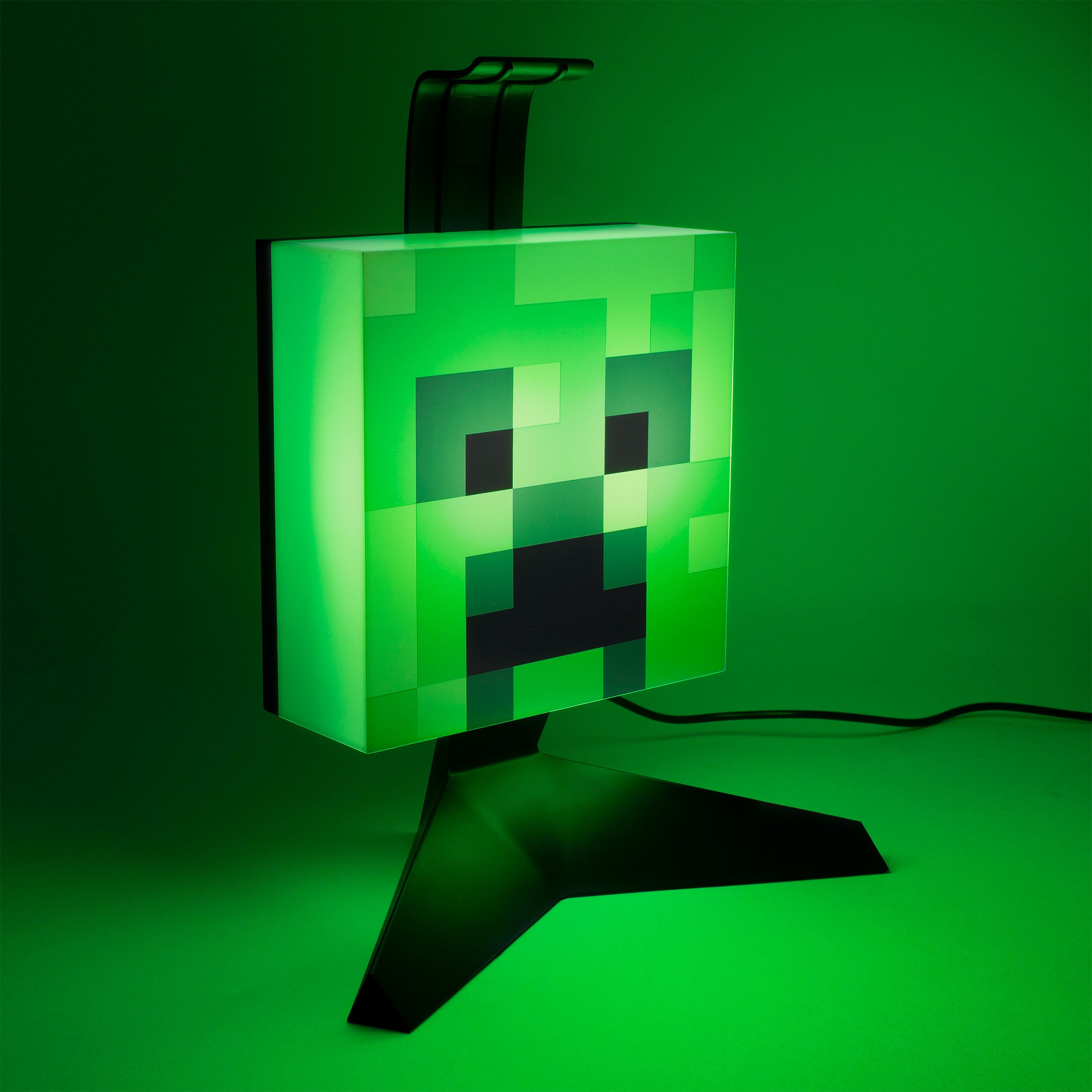 Imagen del producto Soporte para auriculares Creeper con luz - Minecraft