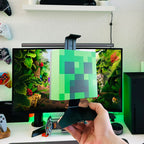 Imagen del producto Soporte para auriculares Creeper con luz - Minecraft