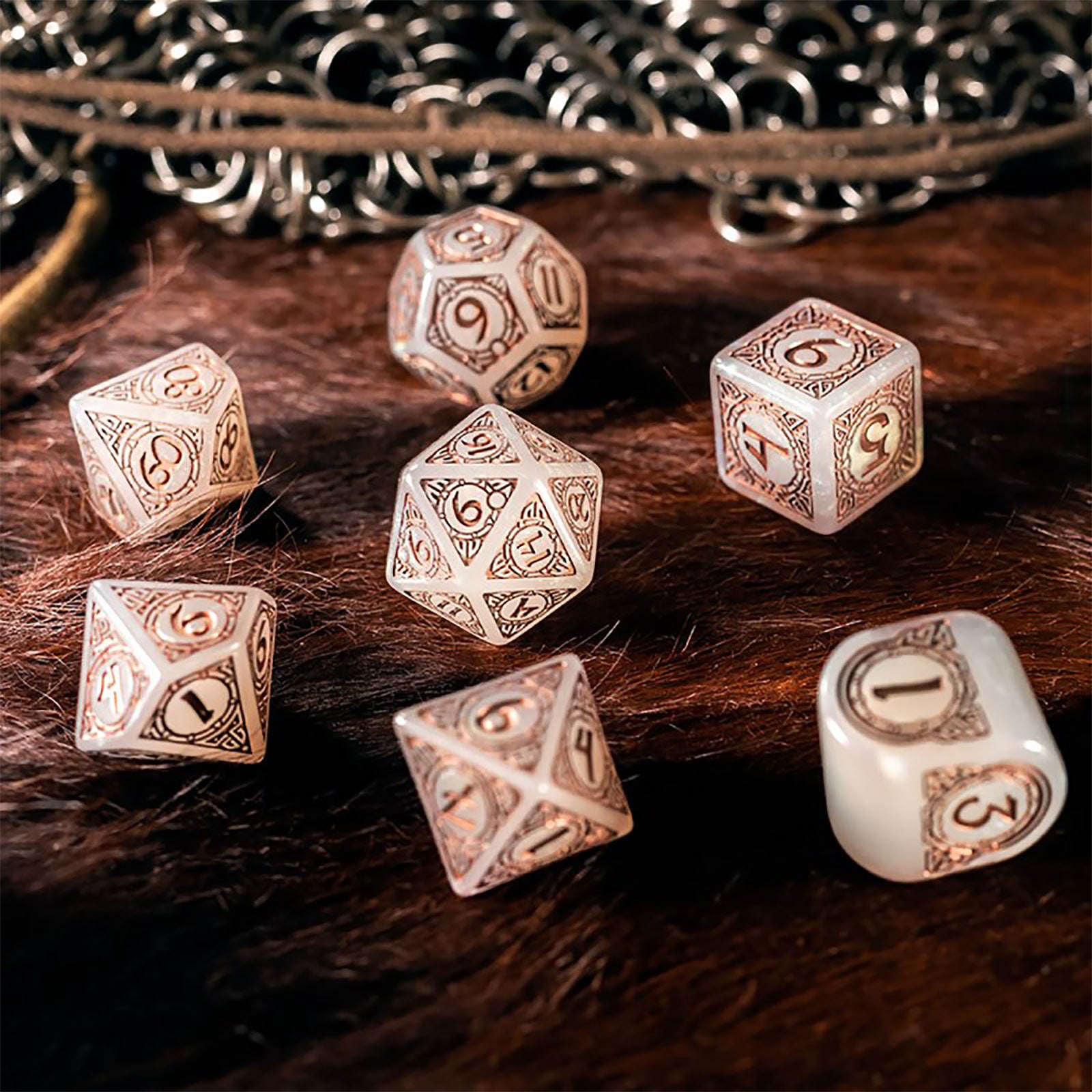 Imagen del producto Set de Dados Vikingos Niflheim RPG de 7 piezas