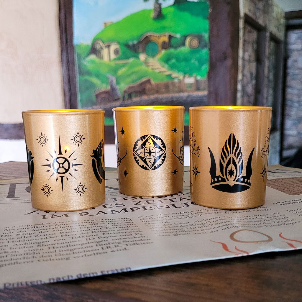 Imagen del producto El Señor de los Anillos - Portavelas de la Tierra Media Juego de 3