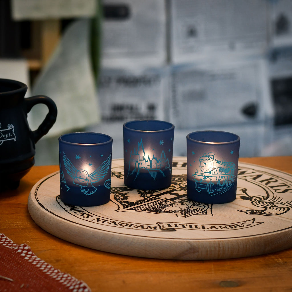 Imagen del producto Harry Potter - Set de 3 portavelas de Hogwarts