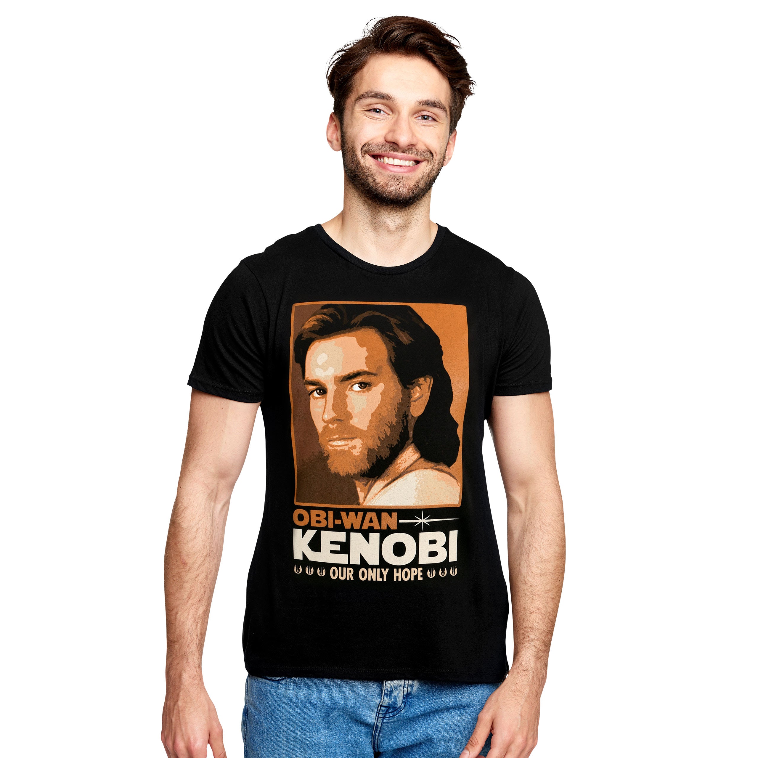 Imagen del producto Star Wars - Obi Wan Kenobi Nuestra única esperanza Camiseta negra