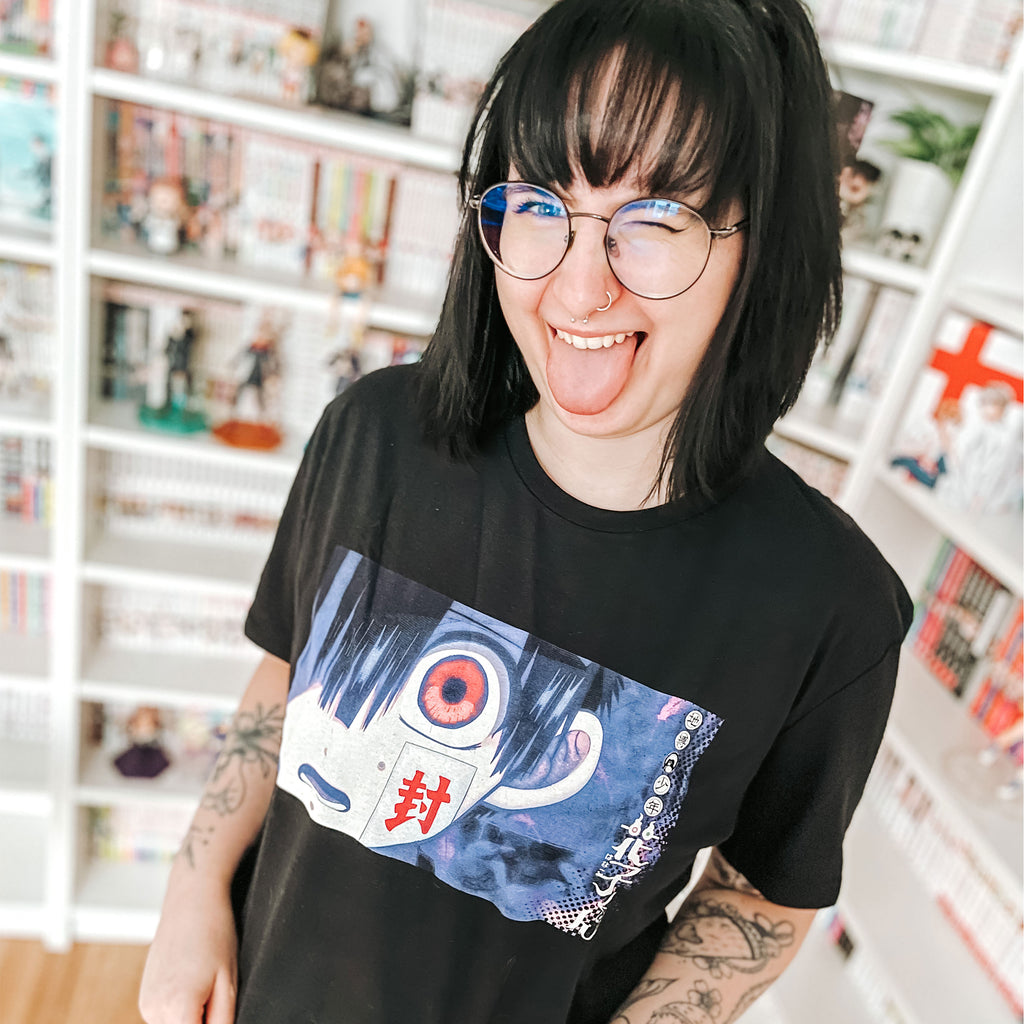 Imagen del producto Mi Fantasma de la Escuela Hanako - Camiseta de personaje negra