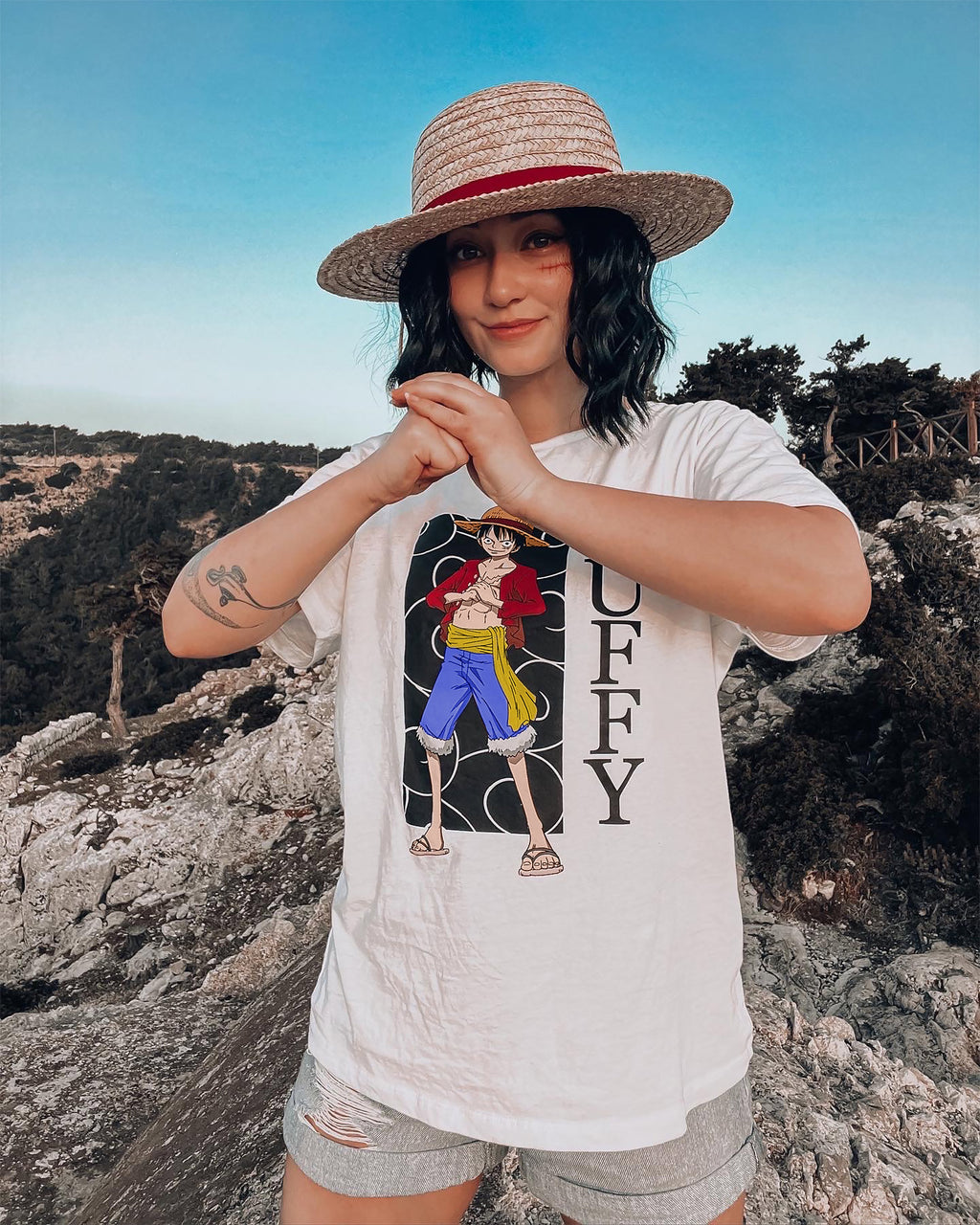 Imagen del producto One Piece - Camiseta blanca de Luffy