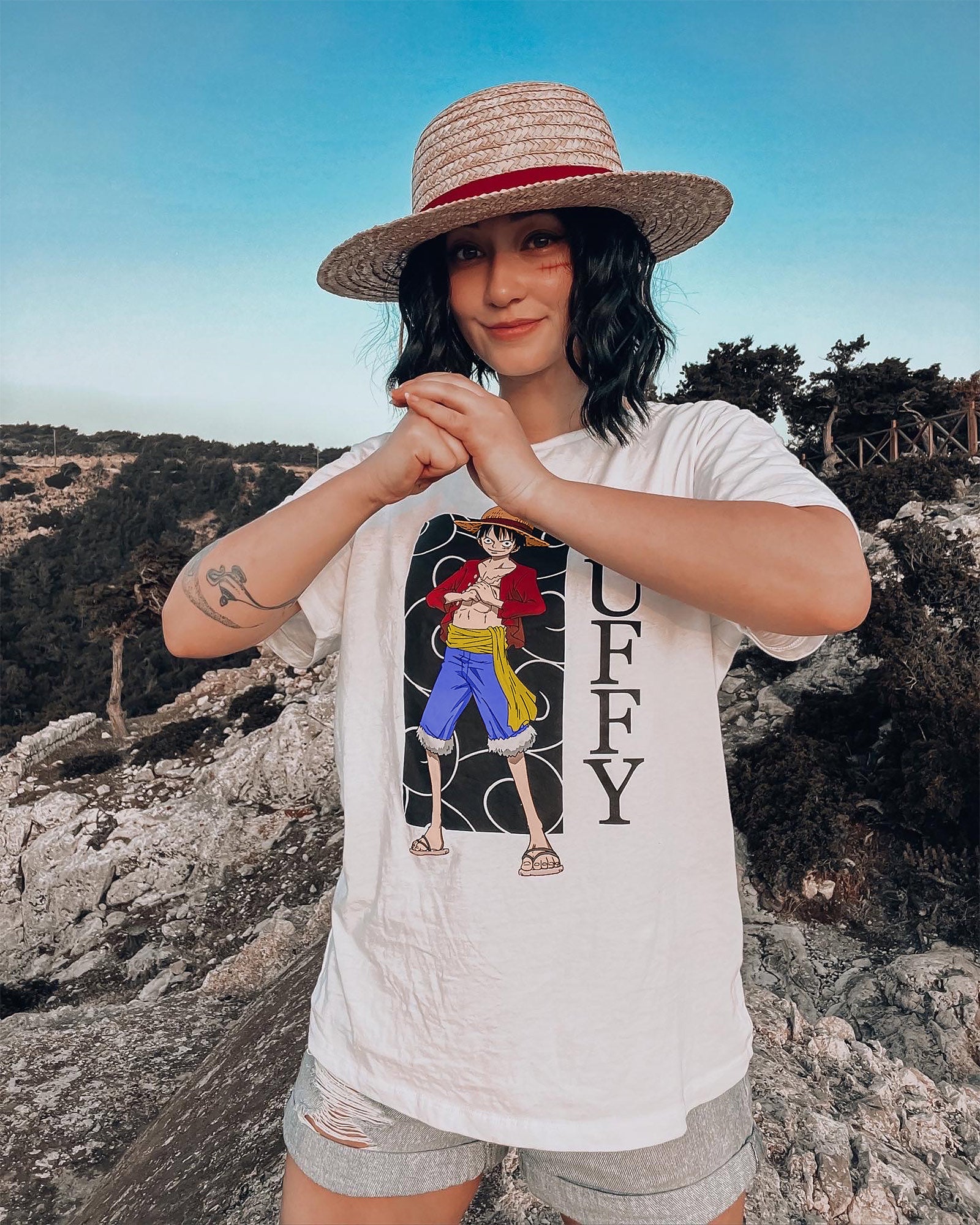 Imagen del producto One Piece - Camiseta blanca de Luffy