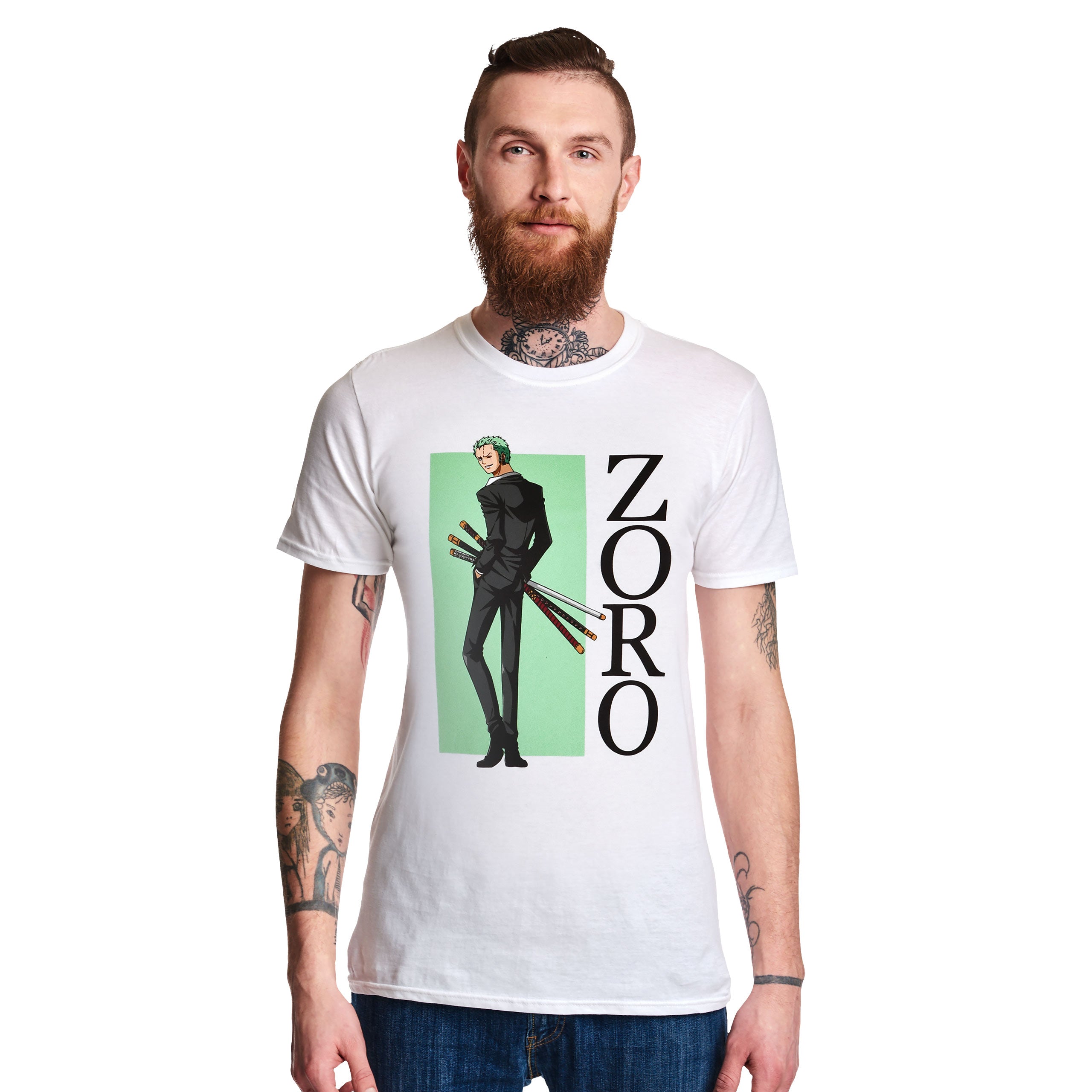 Imagen del producto One Piece - Camiseta Zoro blanca