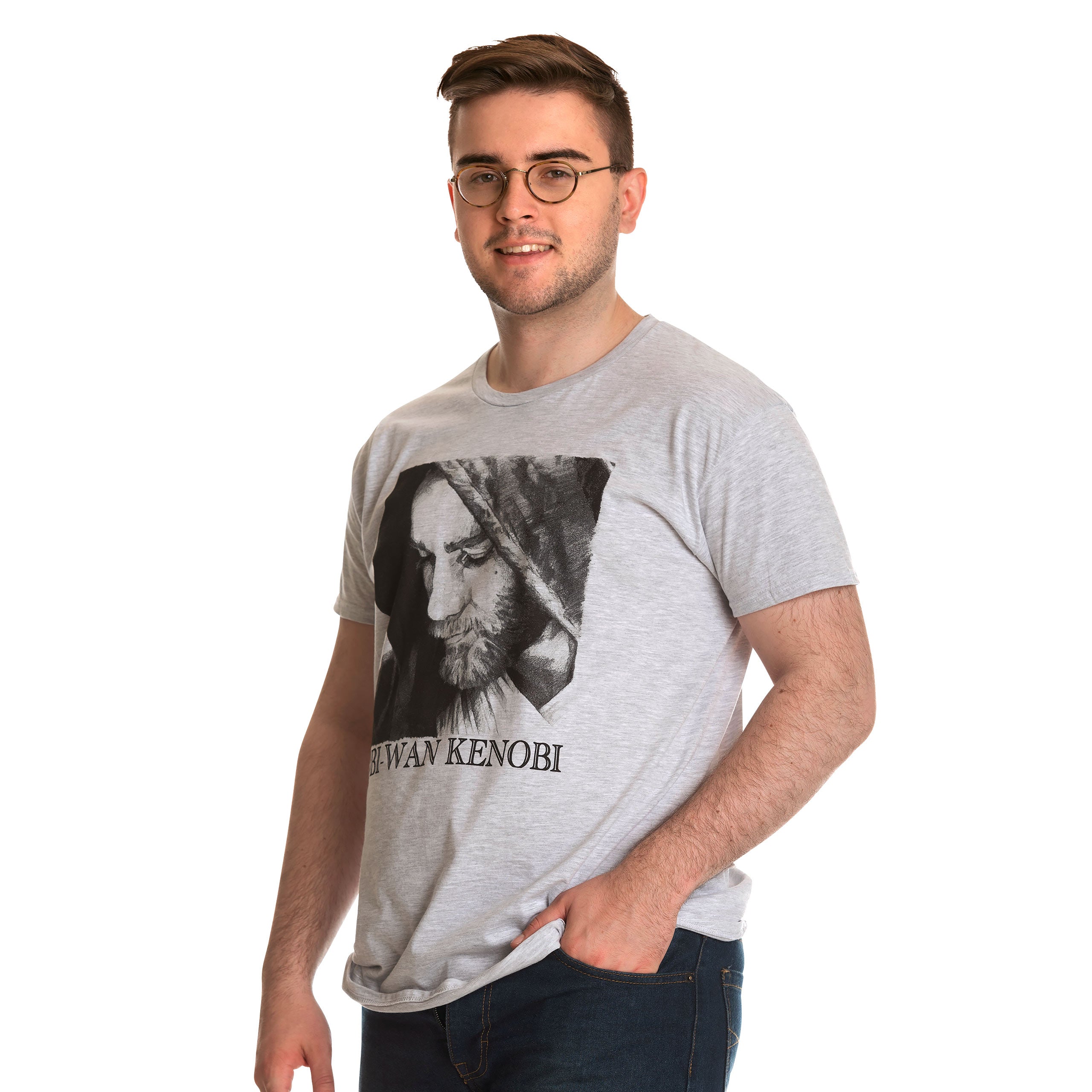 Imagen del producto Star Wars - Camiseta de personaje Obi-Wan Kenobi gris