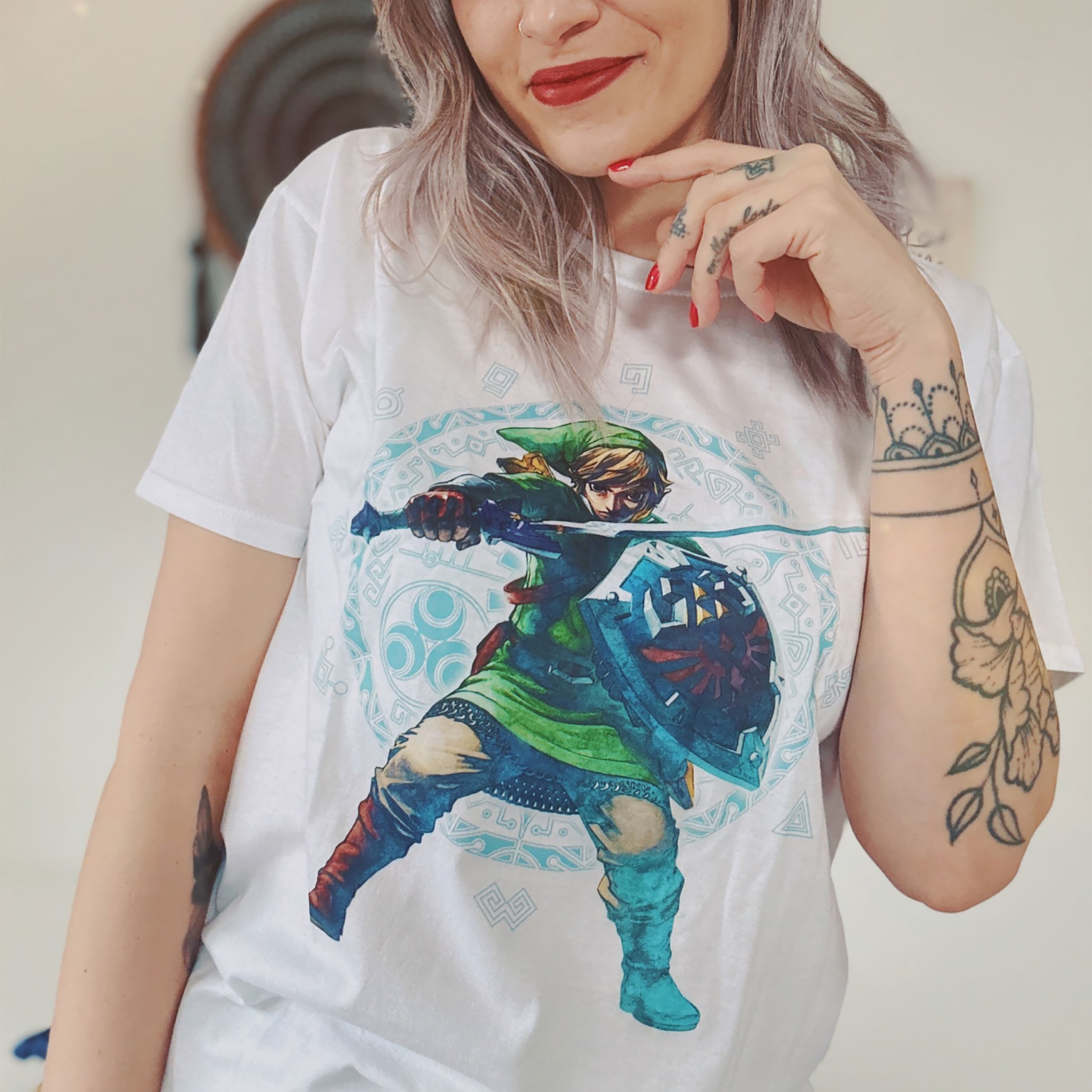 Imagen del producto Zelda - Camiseta blanca de Skyward Sword Pose