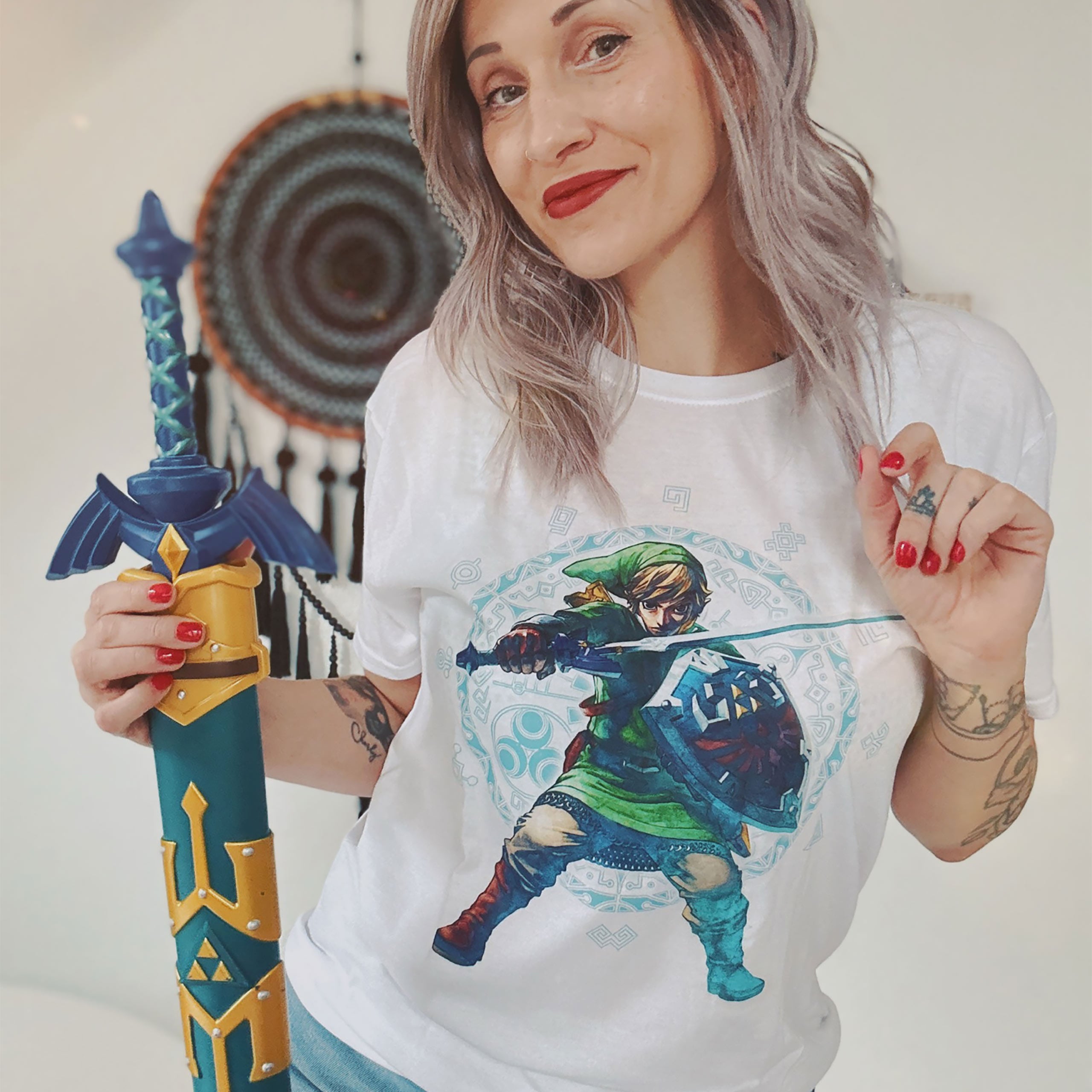 Imagen del producto Zelda - Camiseta blanca de Skyward Sword Pose