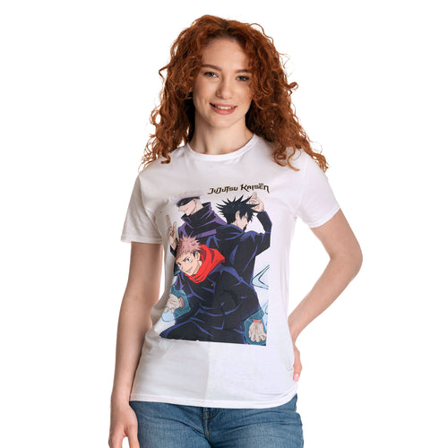 Imagen del producto Jujutsu Kaisen - Camiseta Trio blanca