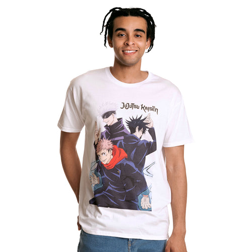 Imagen del producto Jujutsu Kaisen - Camiseta Trio blanca