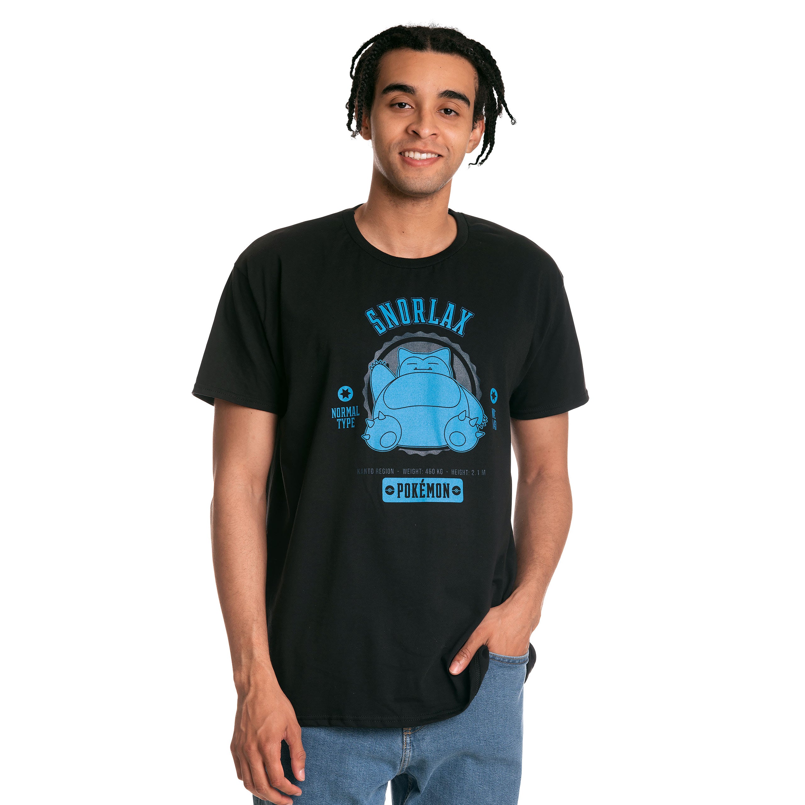 Imagen del producto Pokemon - Camiseta universitaria Relaxo negra