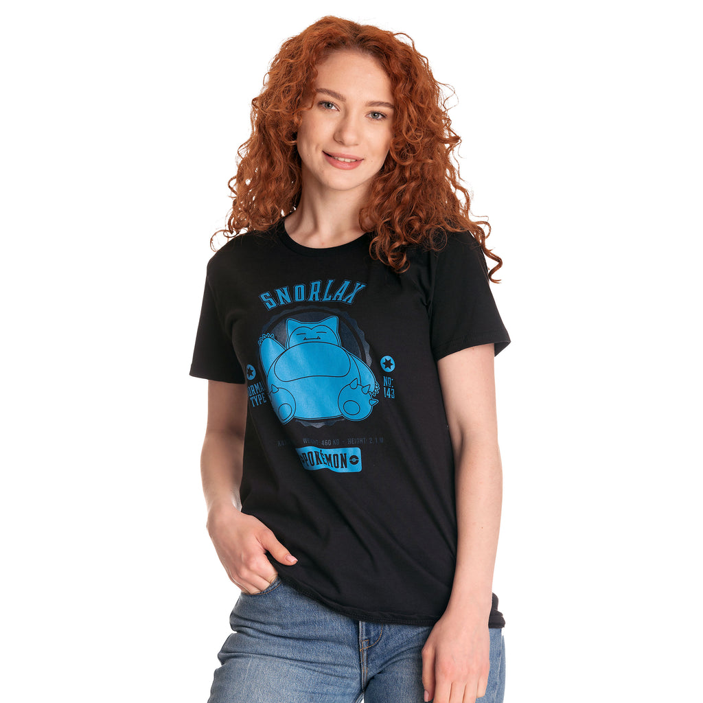 Product image Pokemon - Snorlax College T-Shirt Black
