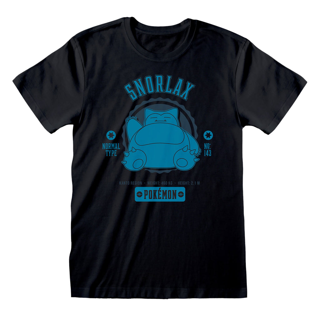 Product image Pokemon - Snorlax College T-Shirt Black