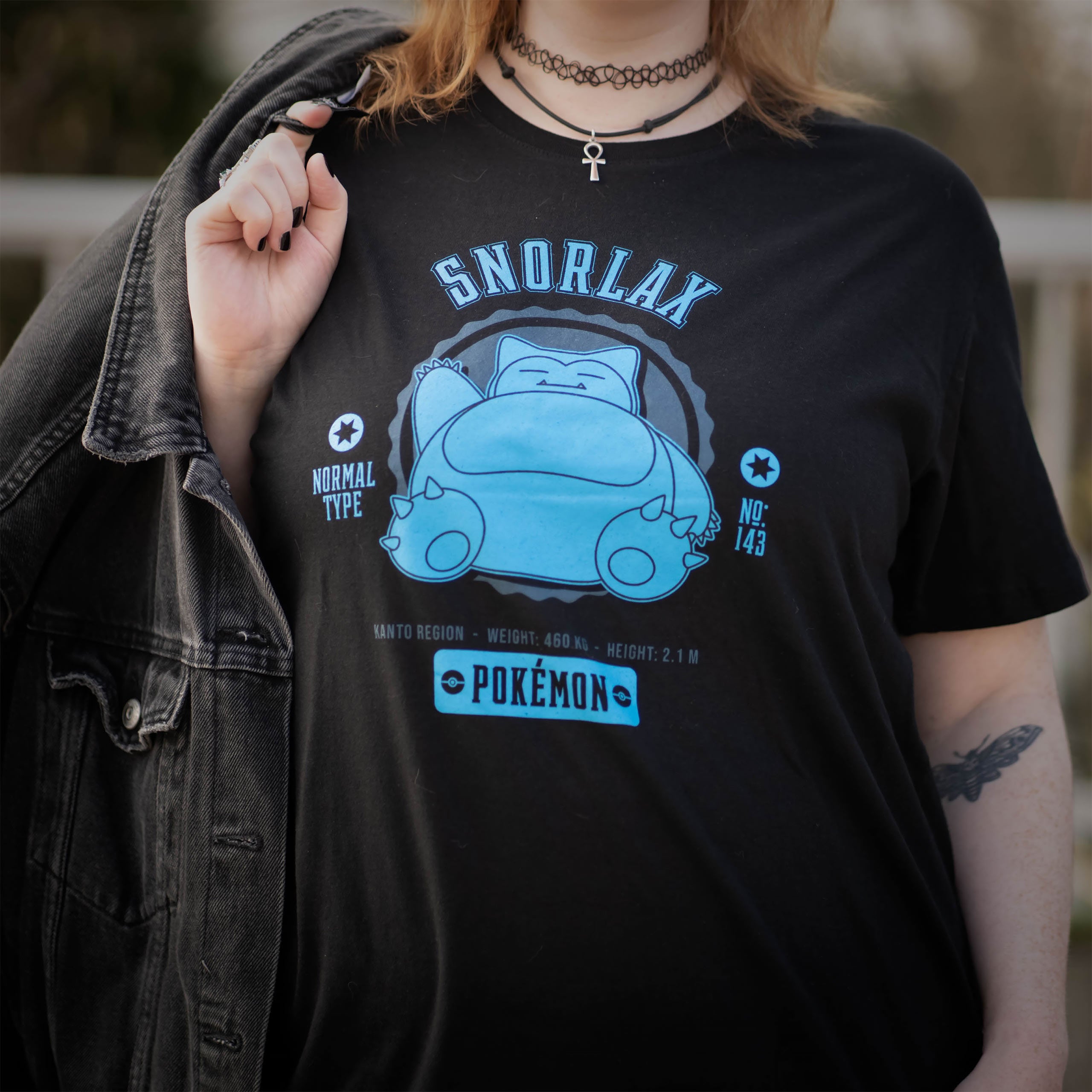 Imagen del producto Pokemon - Camiseta universitaria Relaxo negra