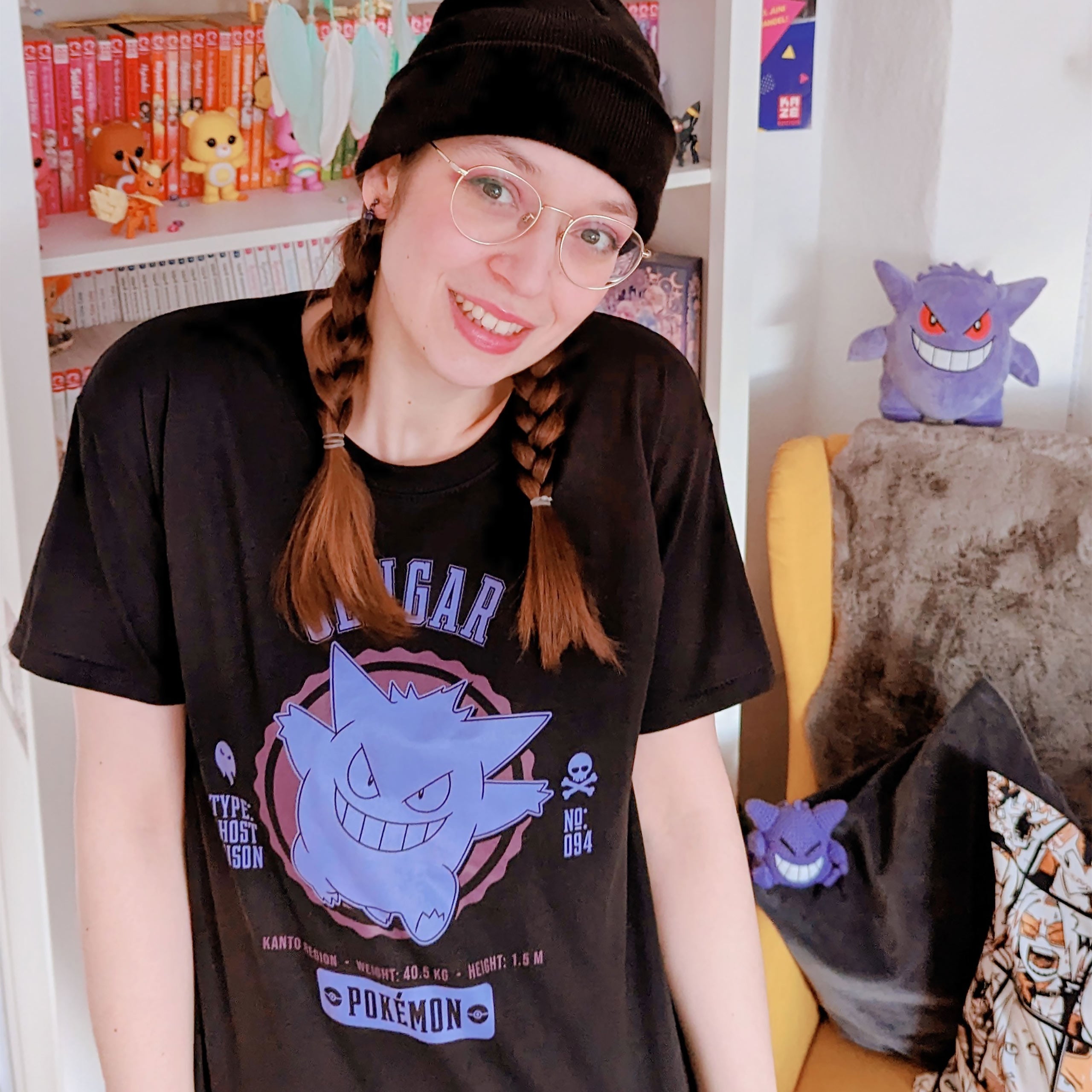 Product image Pokemon - Gengar College T-Shirt Black