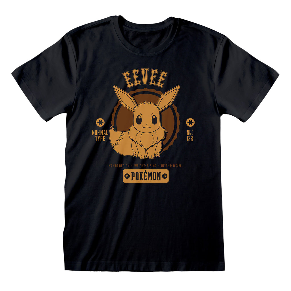 Imagen del producto Pokemon - Camiseta universitaria de Eevee negra