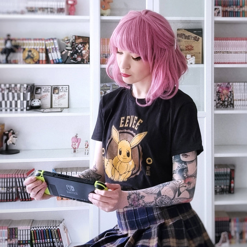 Imagen del producto Pokemon - Camiseta universitaria de Eevee negra