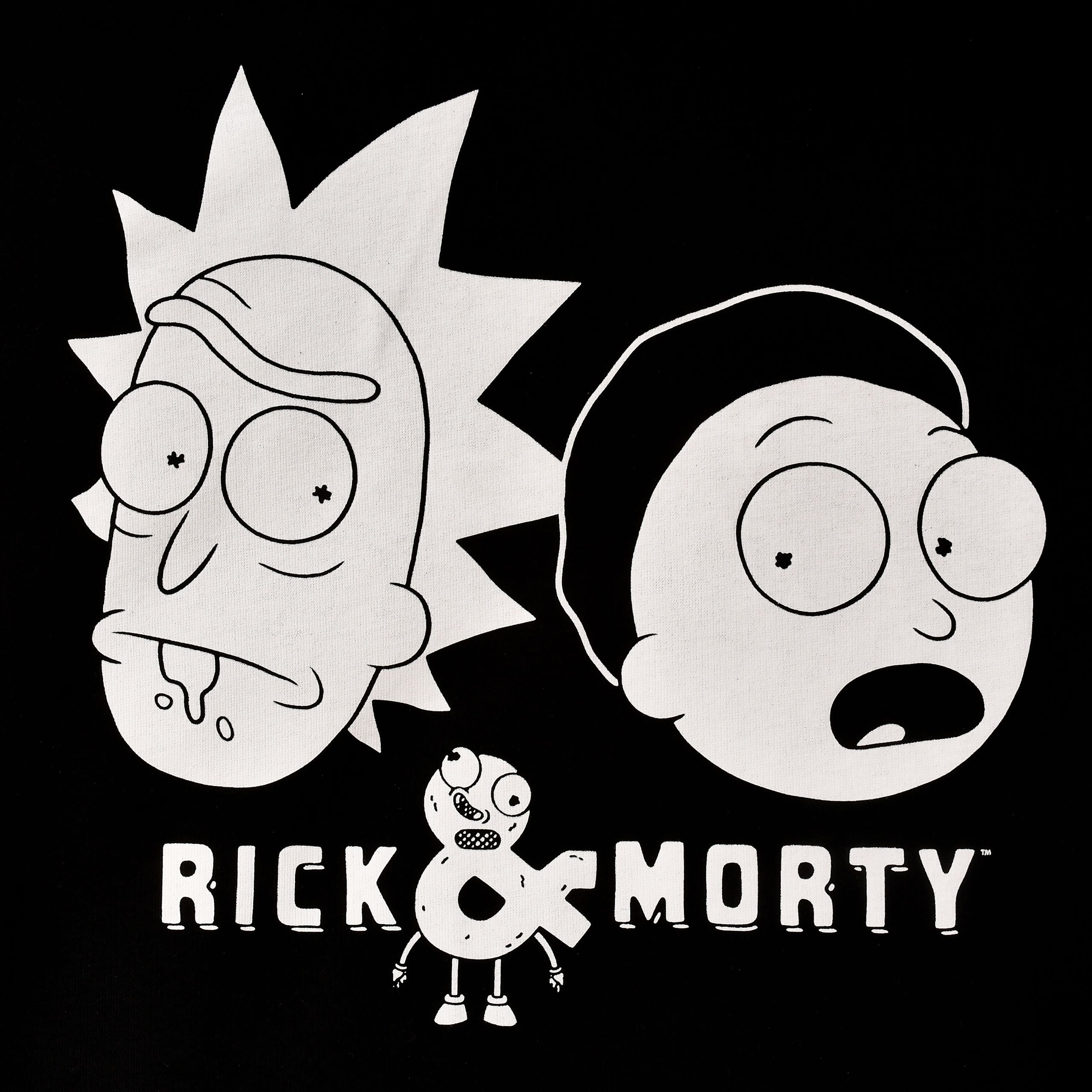 Imagen del producto Rick and Morty - Sudadera con capucha negra de caras