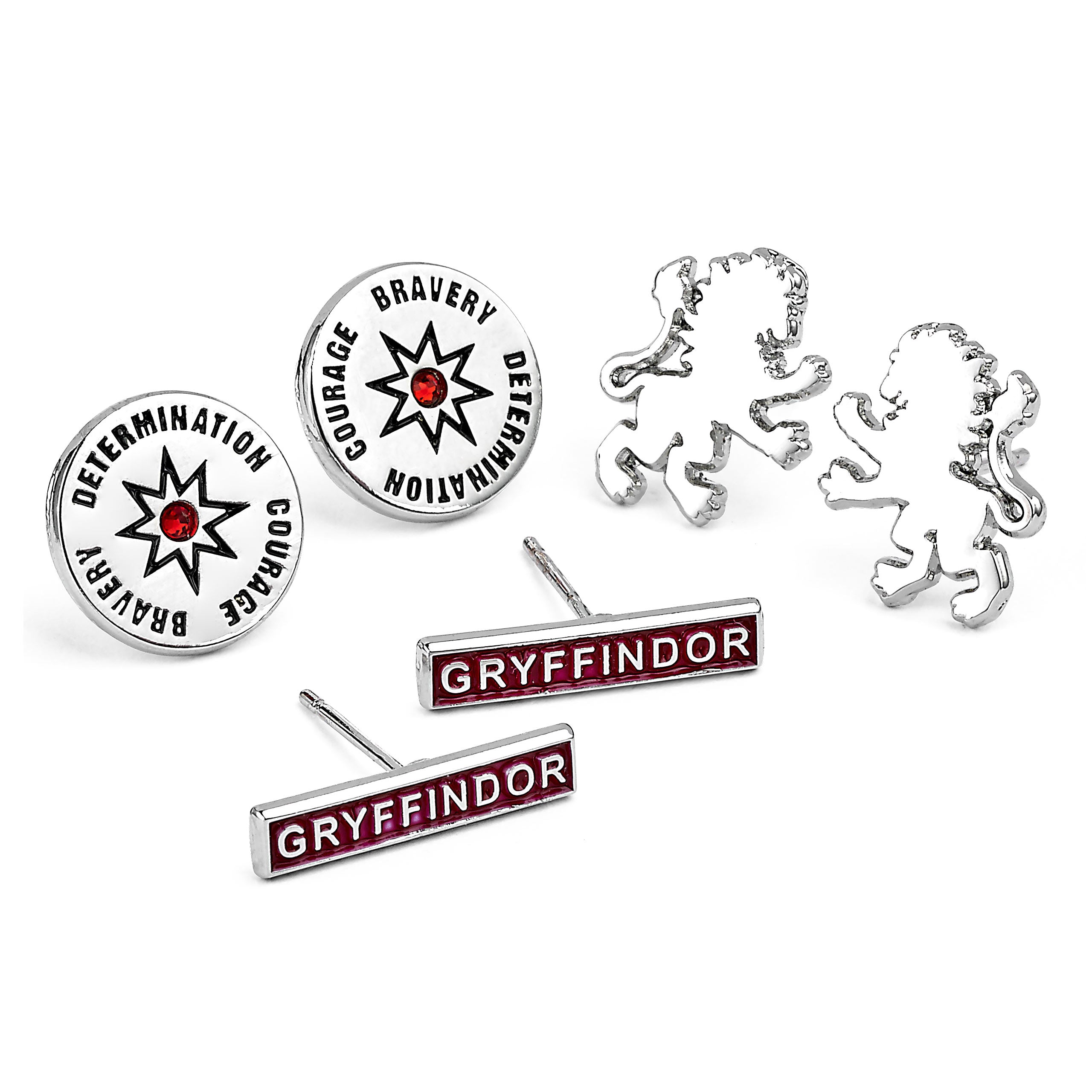 Imagen del producto Harry Potter - Juego de 3 pendientes Gryffindor