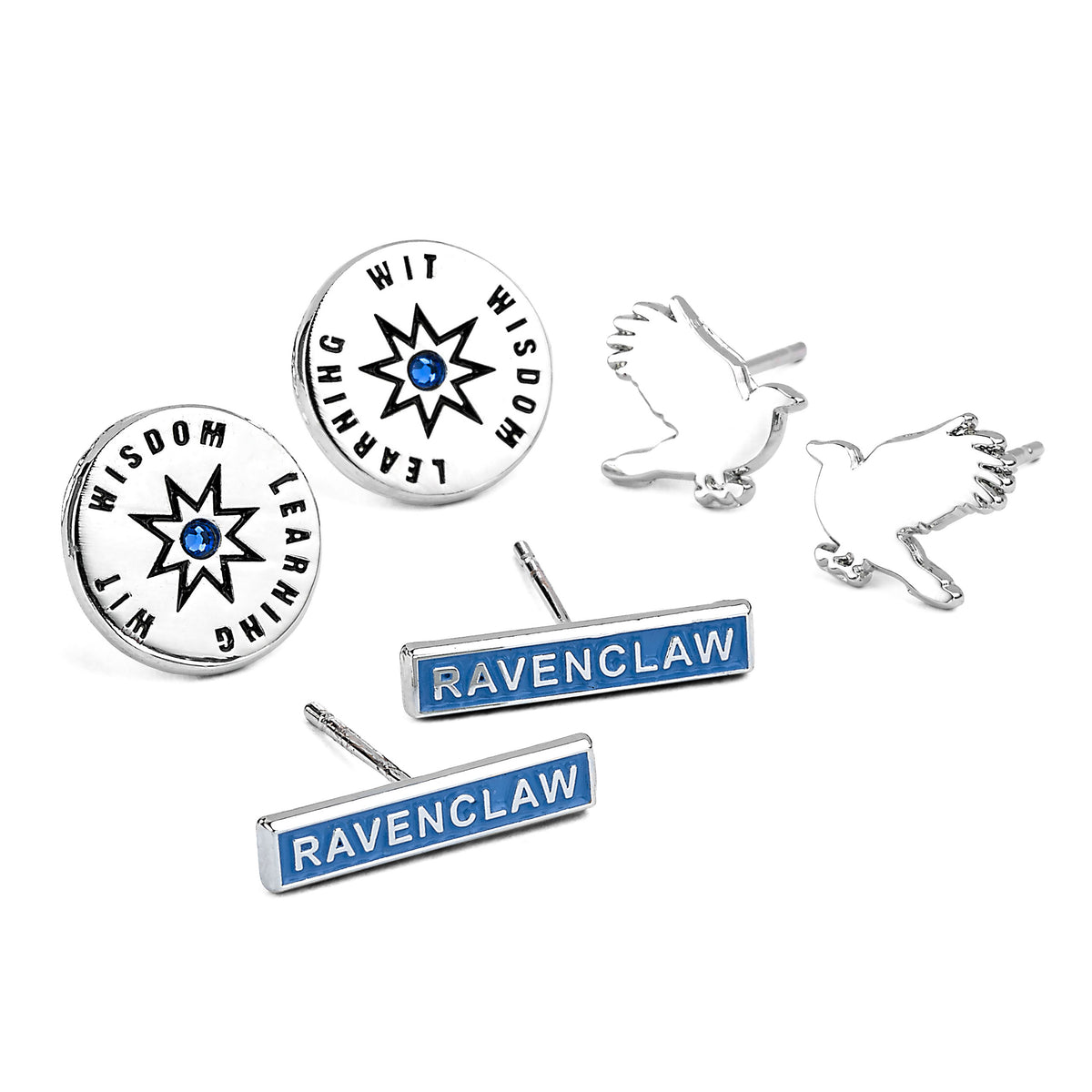 Imagen del producto Harry Potter - Juego de 3 pendientes de Ravenclaw