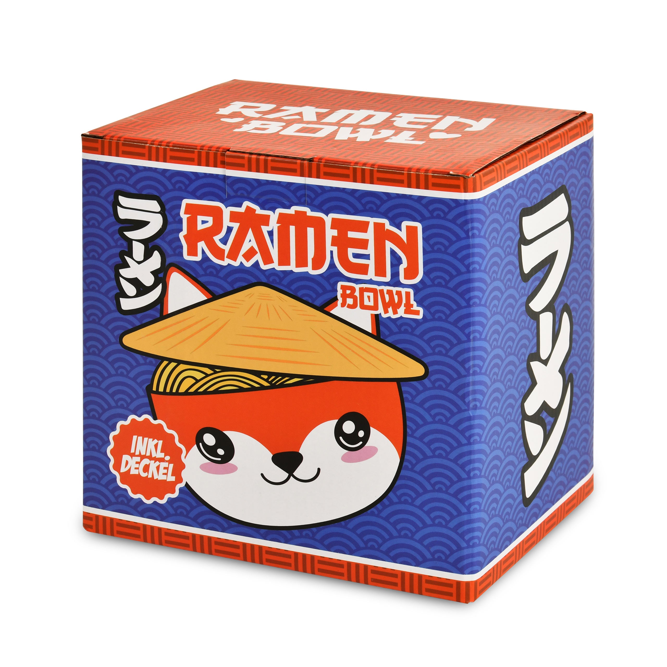 Imagen del producto Tazón Kawaii de zorro con tapa para fans del Anime