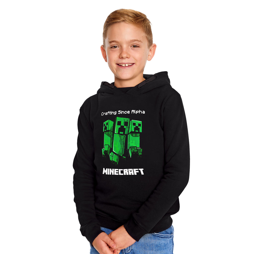 Imagen del producto Minecraft - Sudadera con capucha para niños Creeper negra
