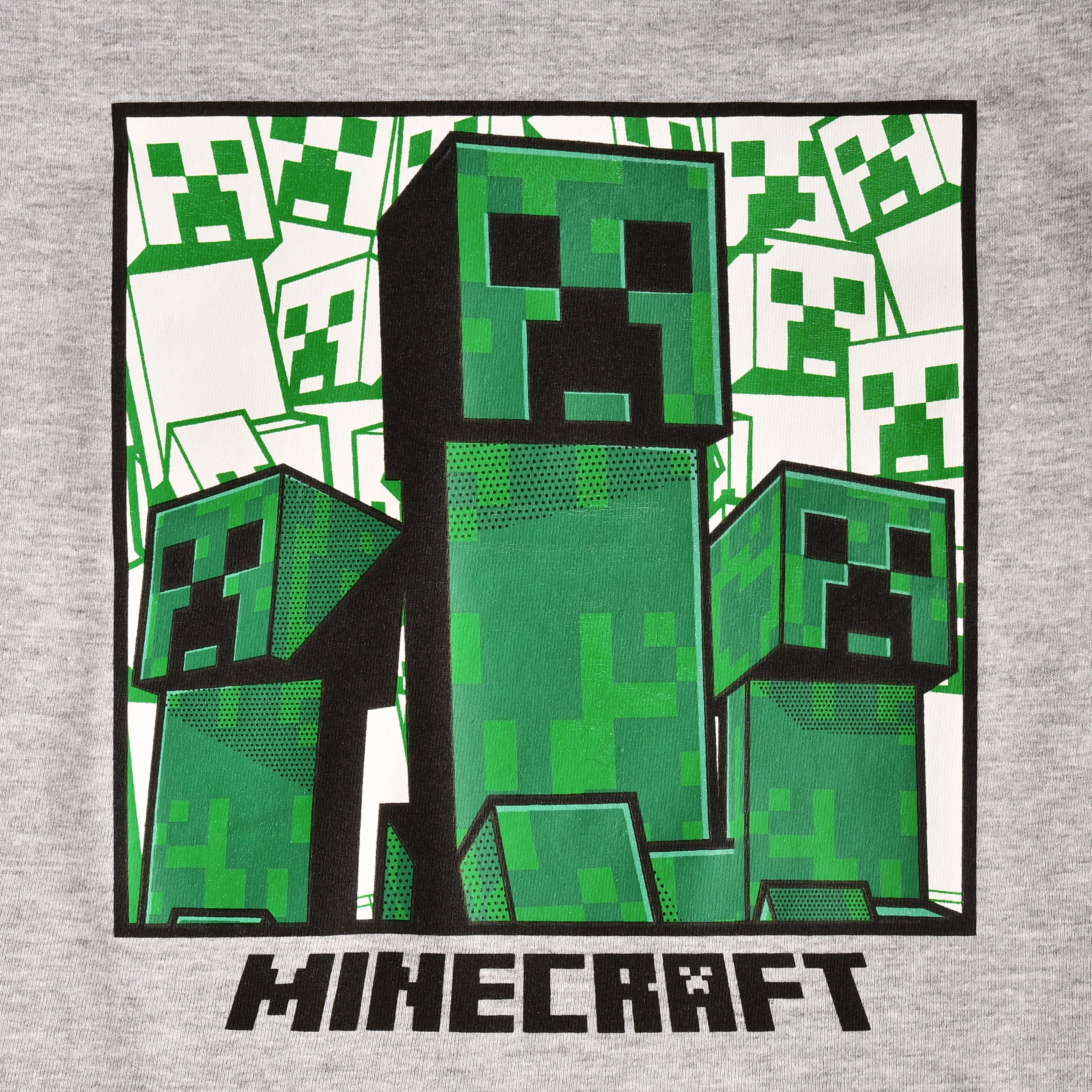 Imagen del producto Minecraft - Camiseta Creeper para niños gris