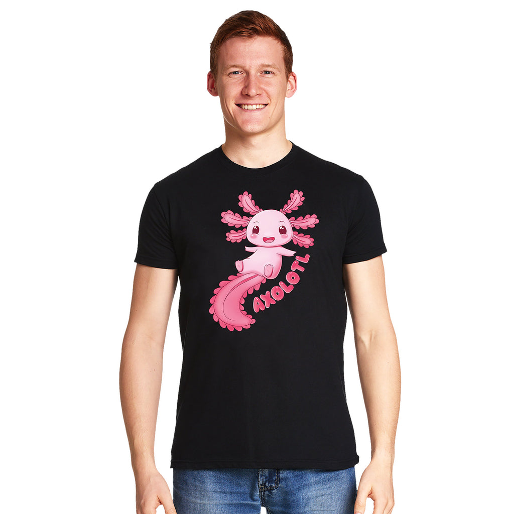 Imagen del producto Camiseta Chibi Axolotl negra