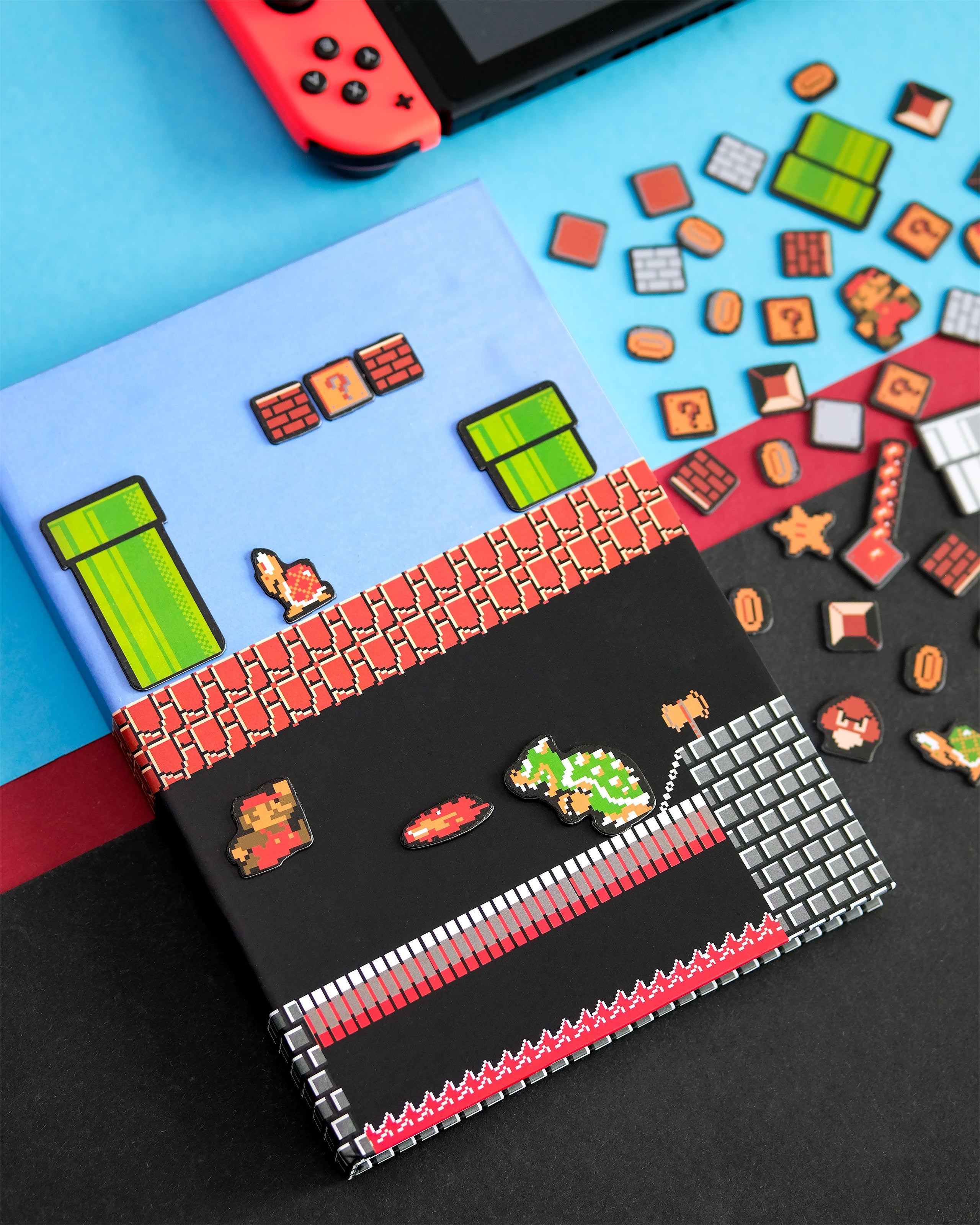 Imagen del producto Super Mario - Cuaderno A5 de construcción de niveles