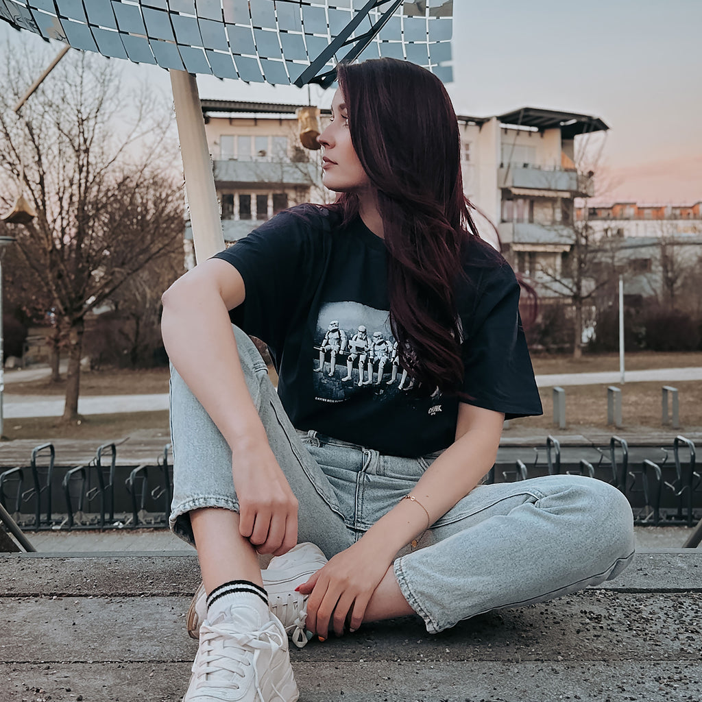 Imagen del producto Camiseta Empire Building para fans de Star Wars azul