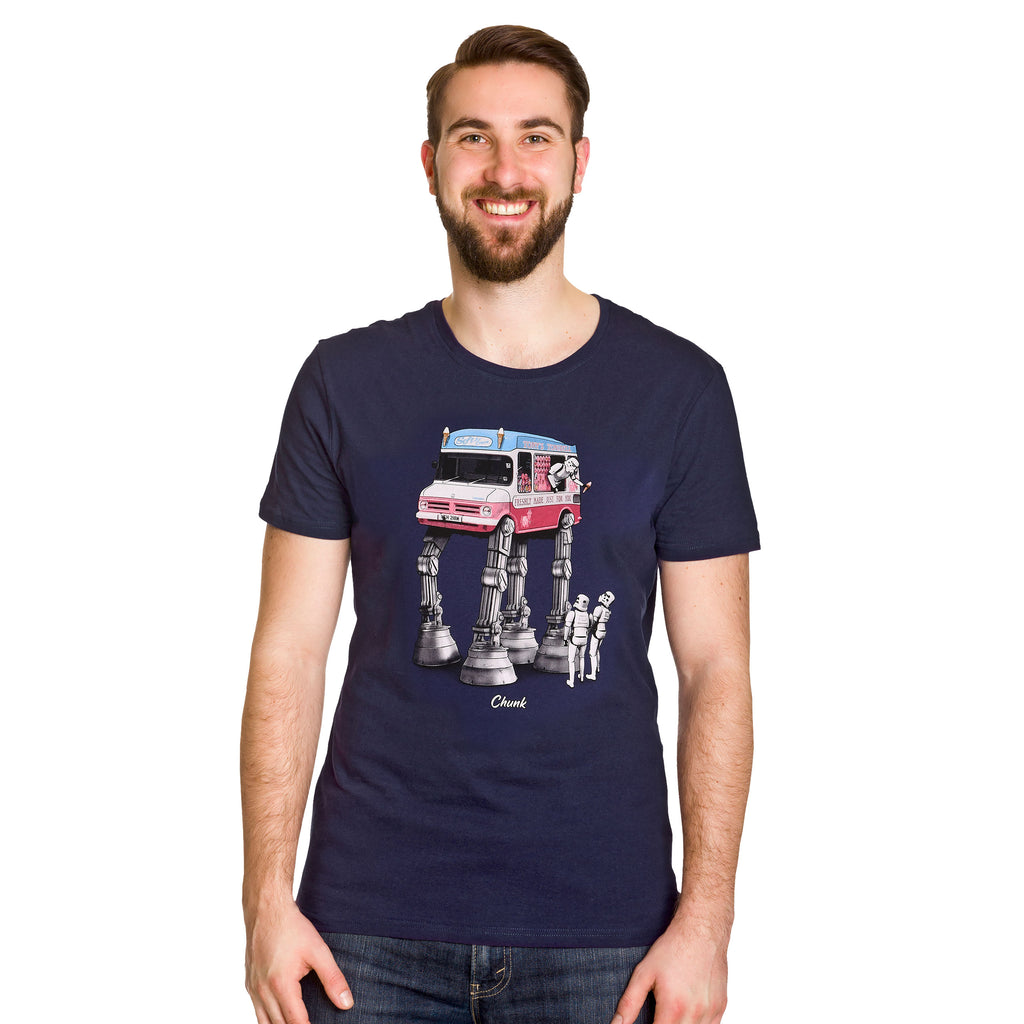 Imagen del producto Camiseta de helado andante para fans de Star Wars azul