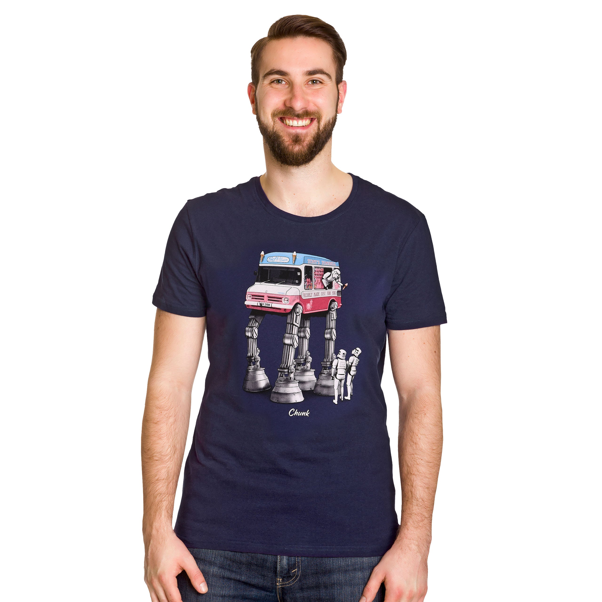 Imagen del producto Camiseta de helado andante para fans de Star Wars azul