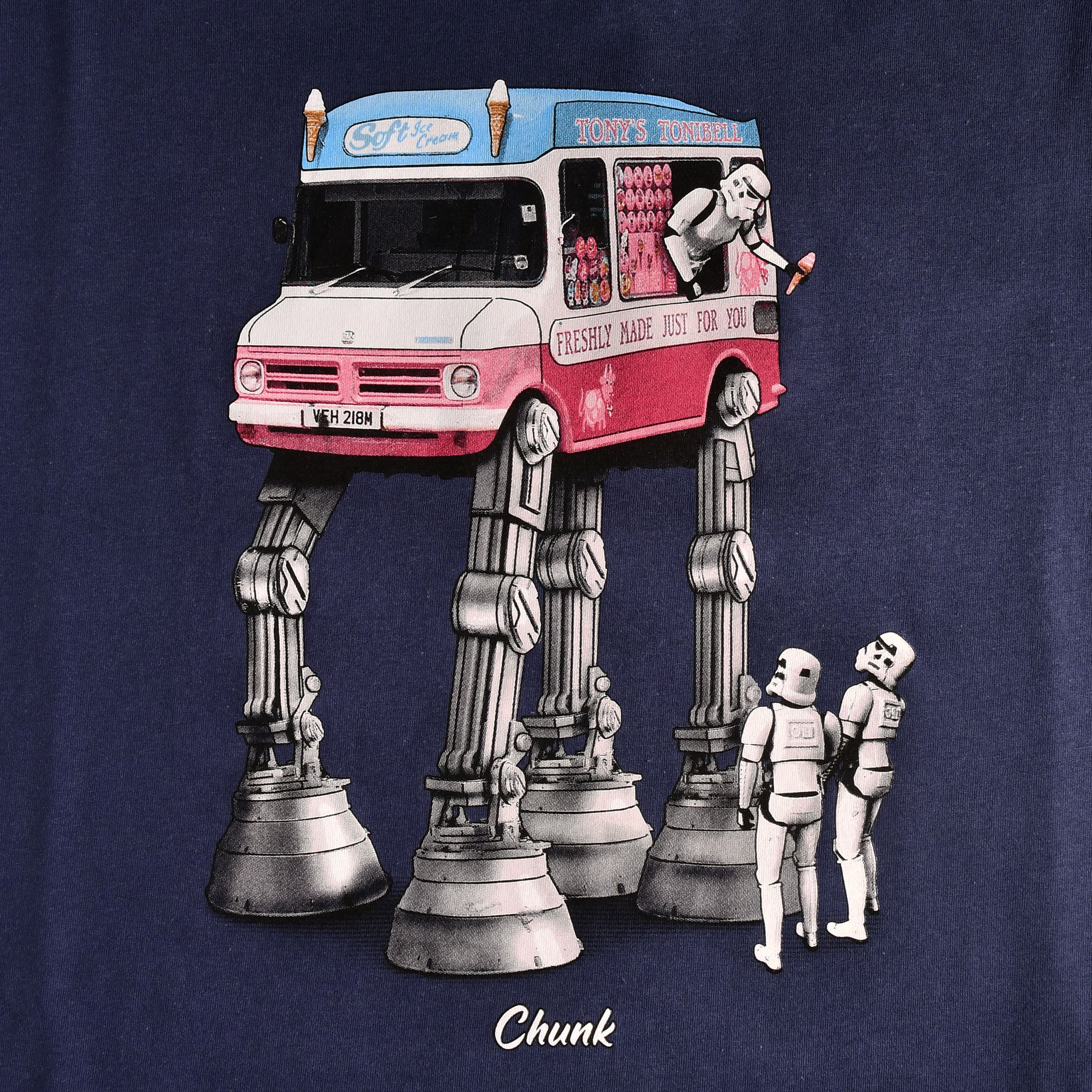 Imagen del producto Camiseta de helado andante para fans de Star Wars azul