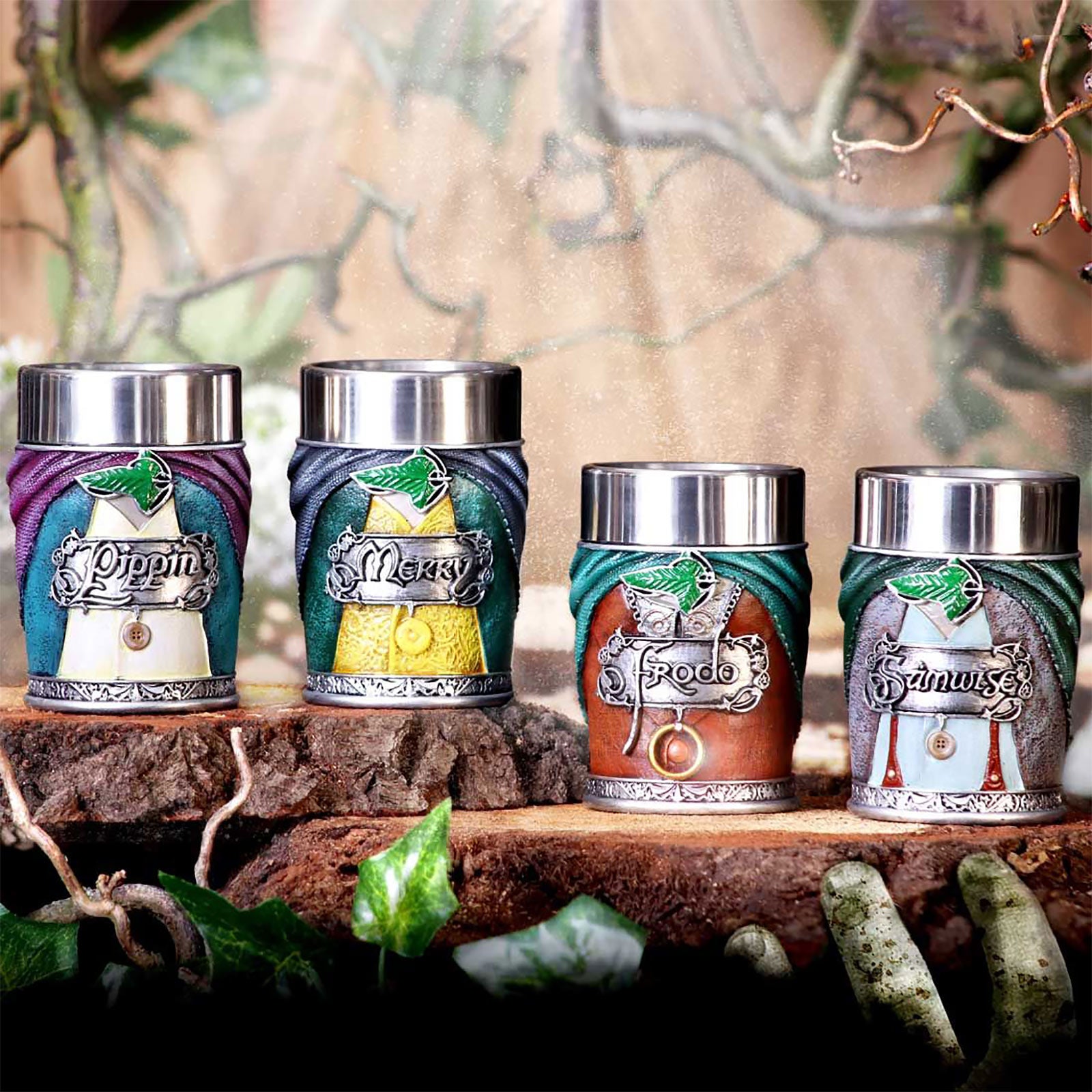 Imagen del producto El Señor de los Anillos - Set de tazas Hobbits de 4 piezas