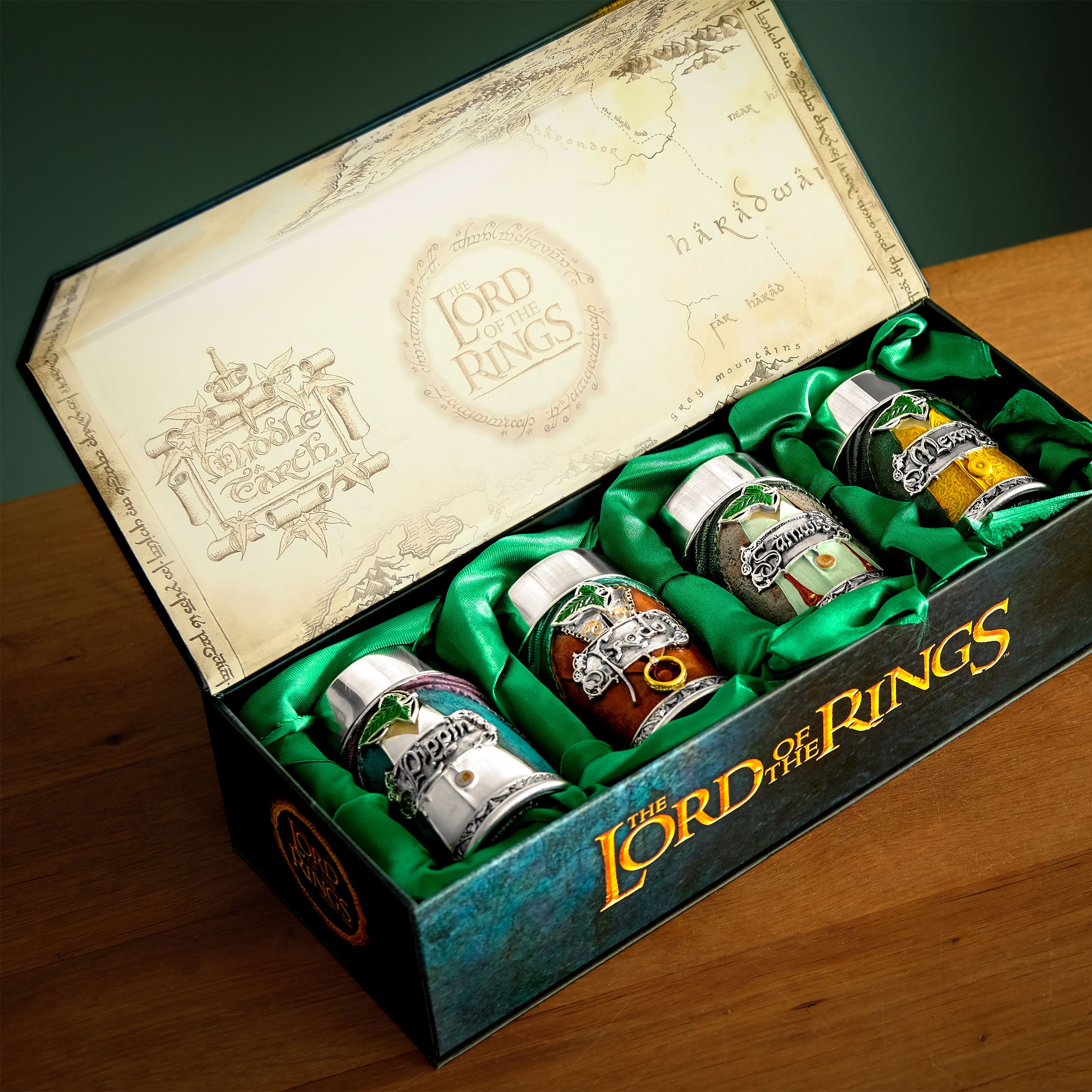 Imagen del producto El Señor de los Anillos - Set de tazas Hobbits de 4 piezas