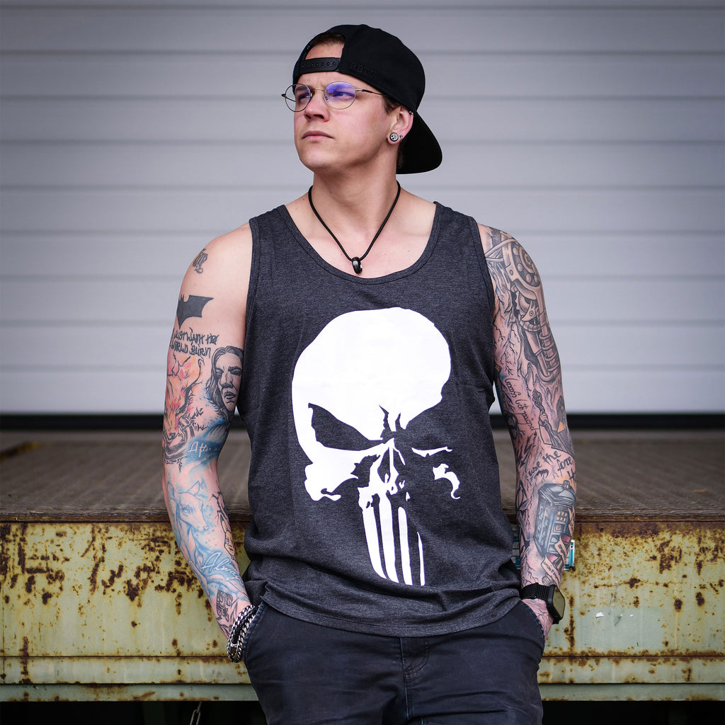 Imagen del producto Punisher - Camiseta sin mangas Skull gris