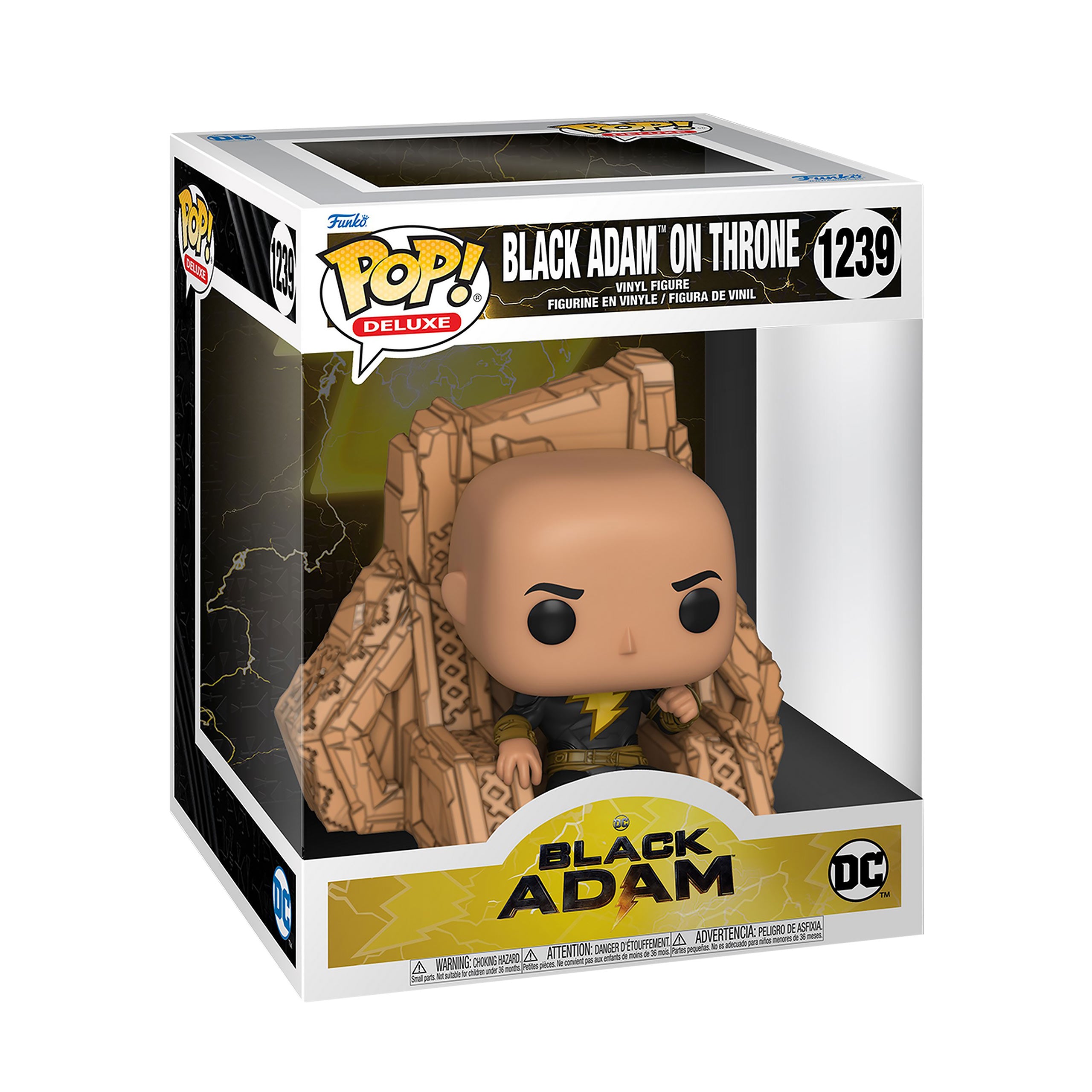 Imagen del producto Figura Funko Pop de Black Adam en el trono