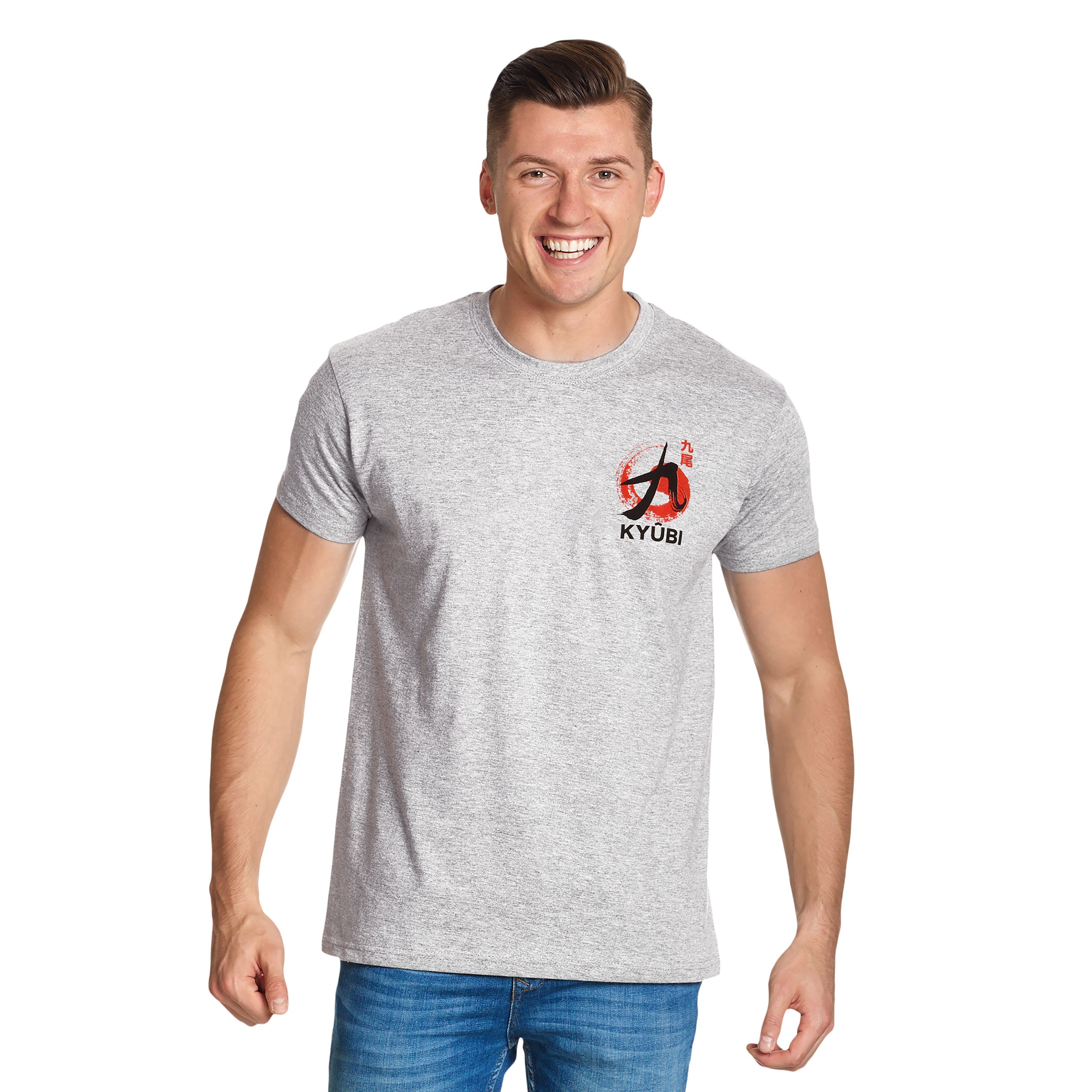 Imagen del producto Naruto - Camiseta Kyūbi gris
